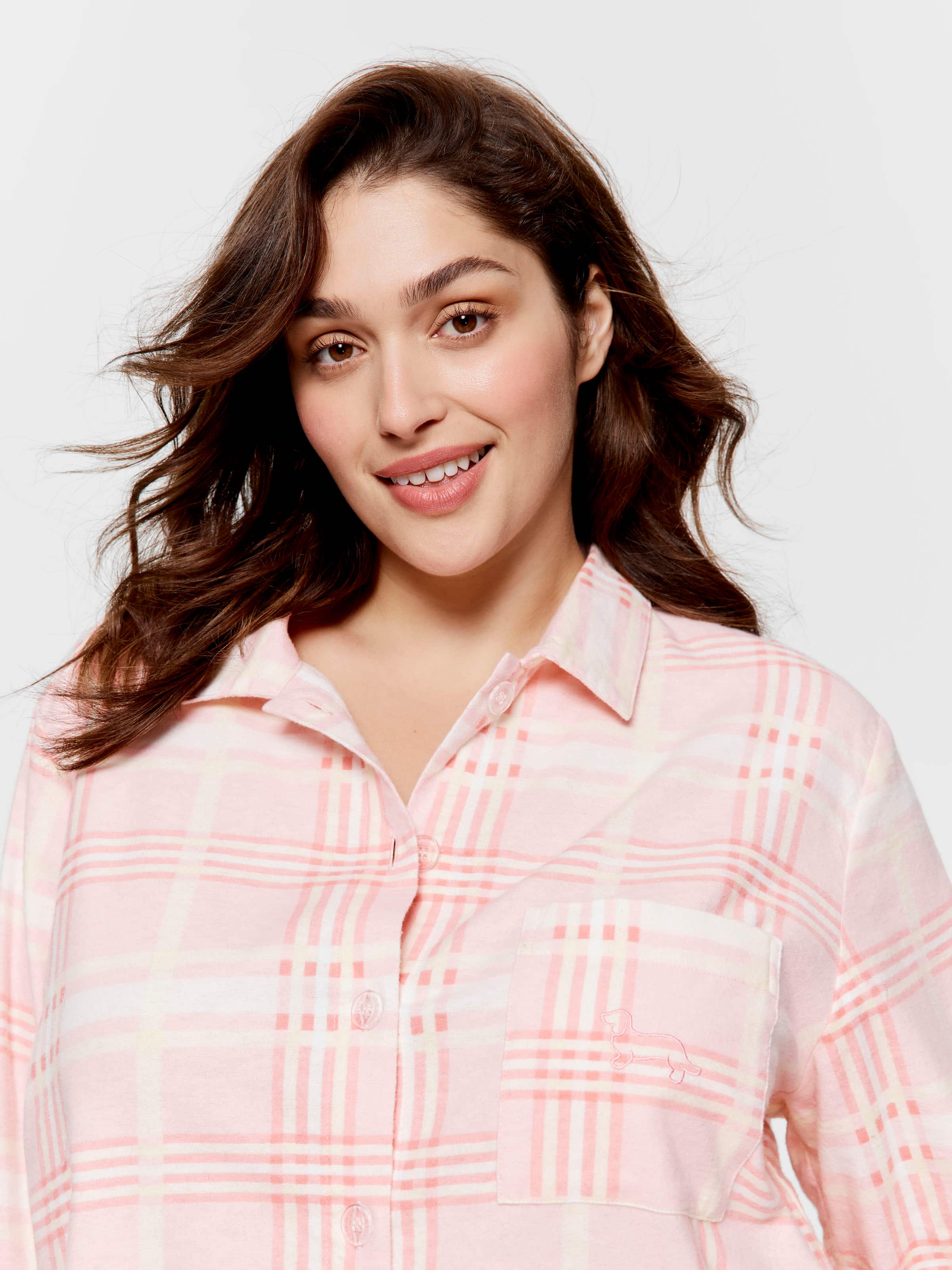 P.A. Plus Check Flannelette Nightshirt