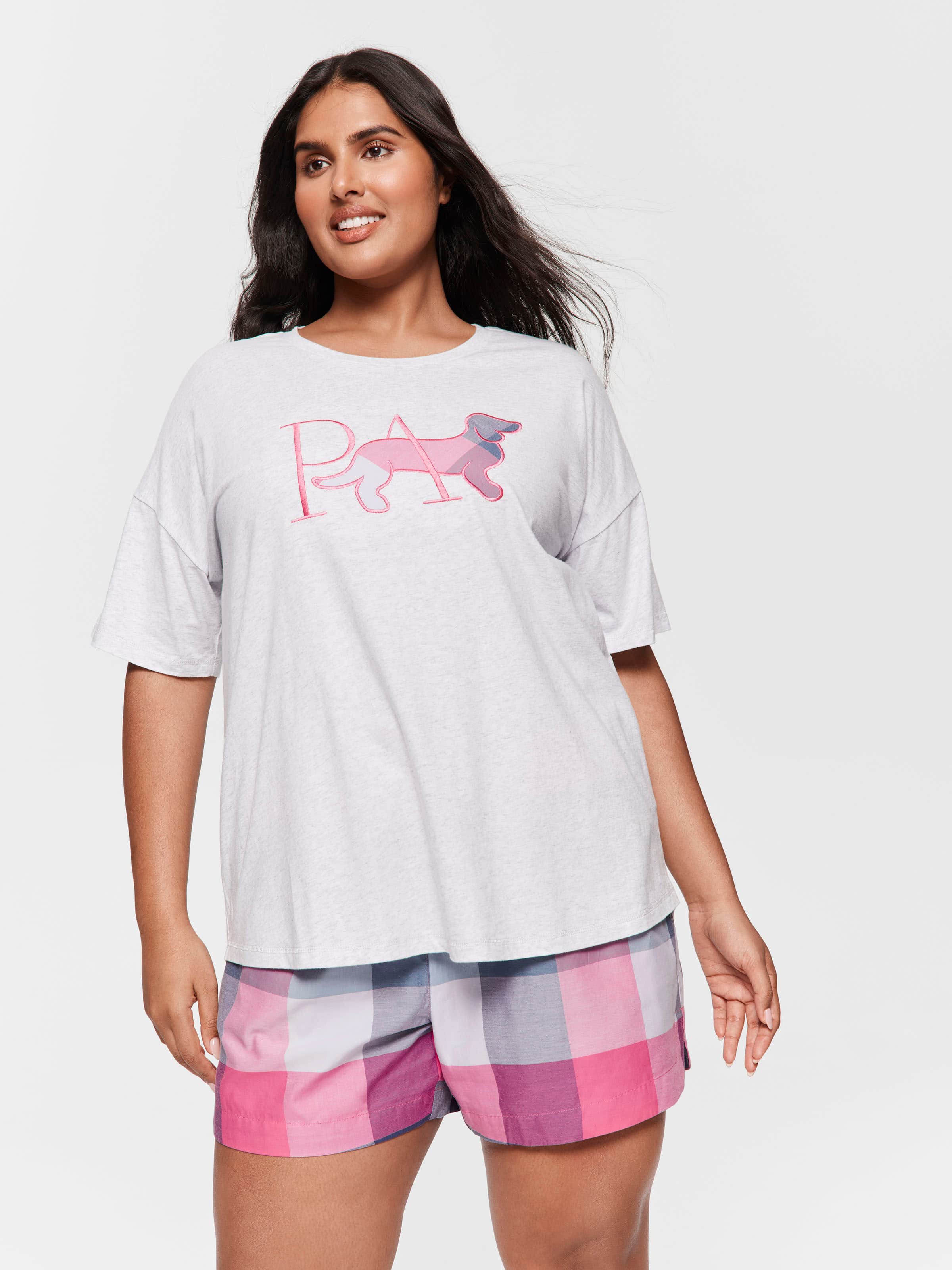 P.A. Plus Buffalo Check Logo Tee