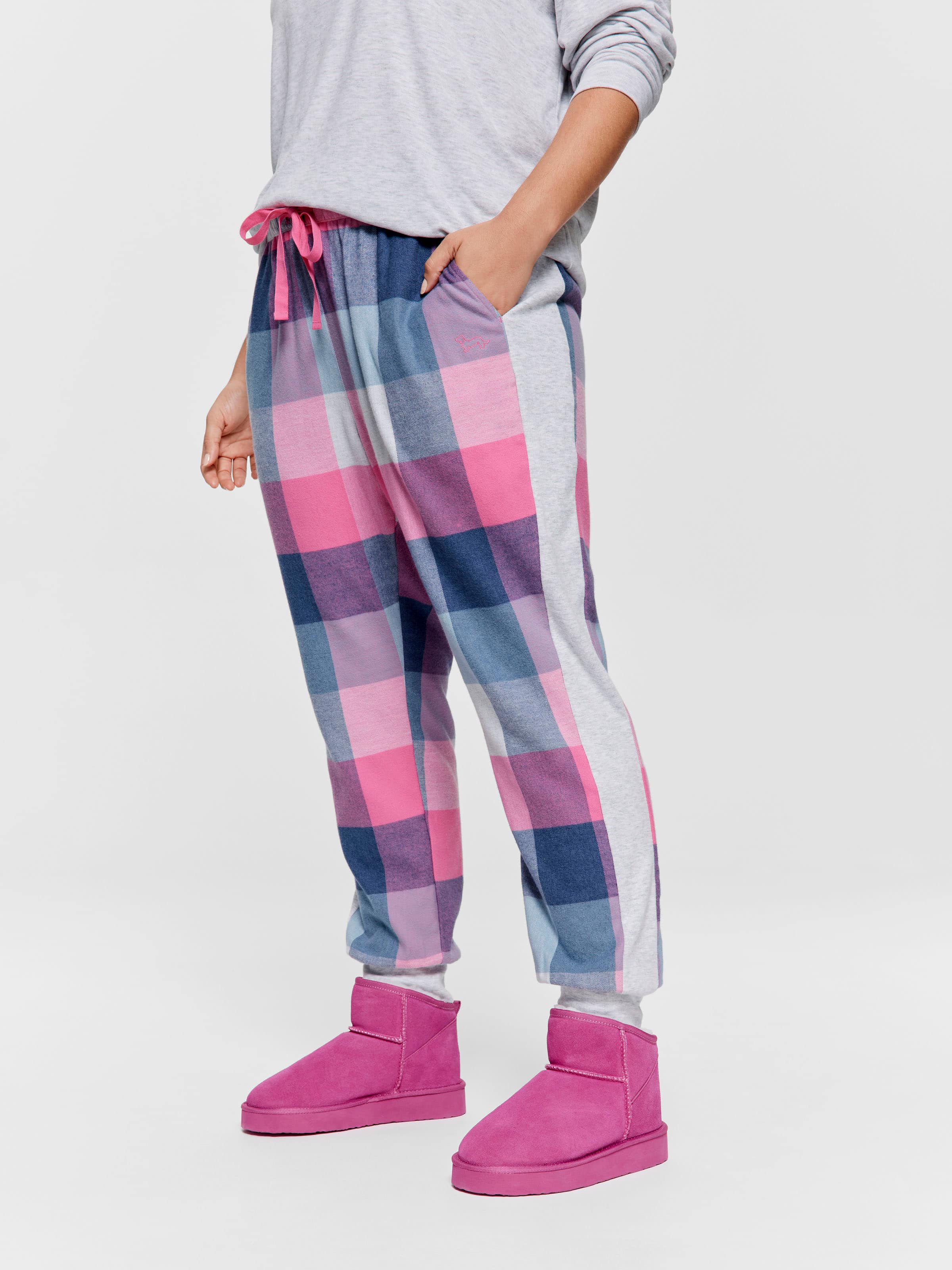 P.A. Plus Buffalo Check Flannelette Cuff Pj Pant