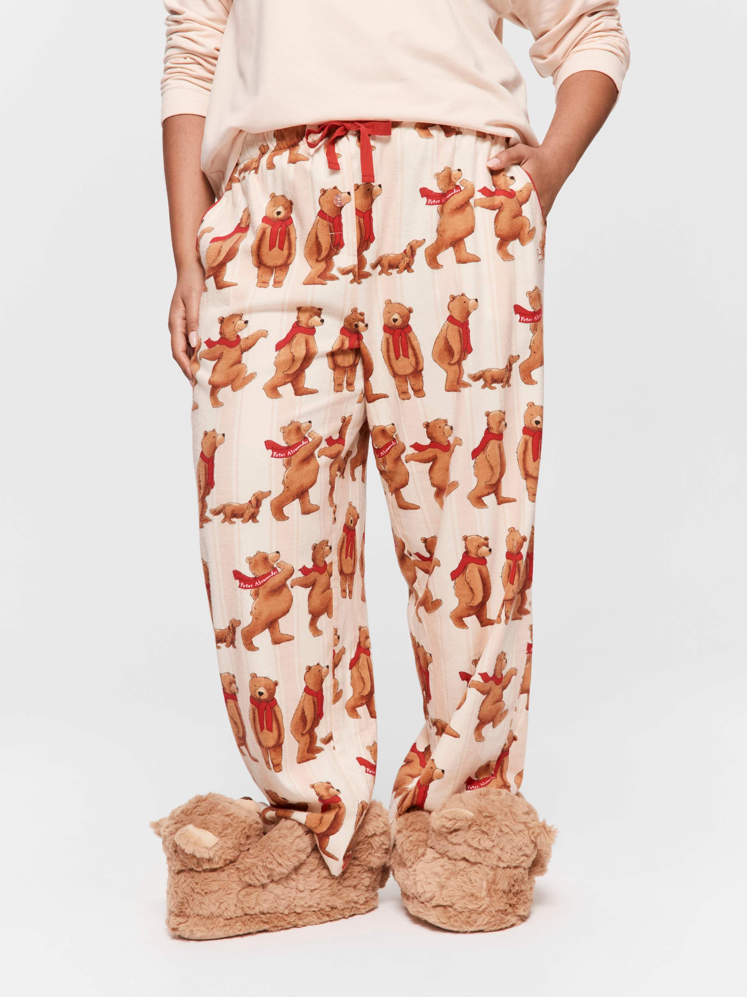P.A. Plus Bear Family Bamboo Flannelette Classic Pj Pant
