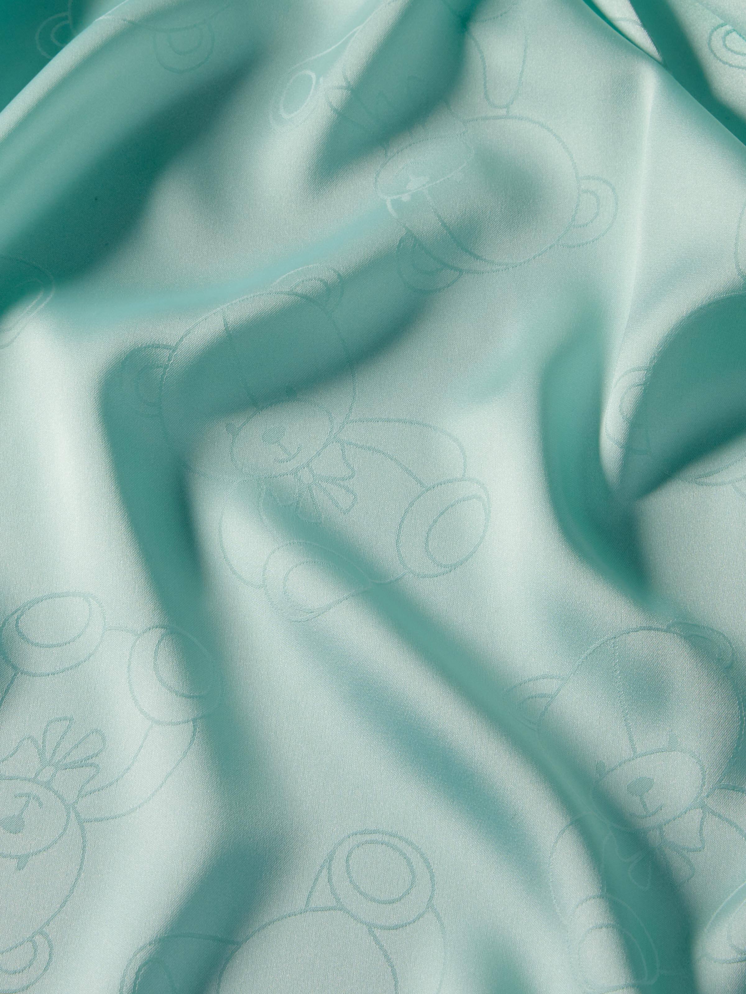 P.A. Plus Mint Teddy Bears Chic Satin Shortie Pj Set