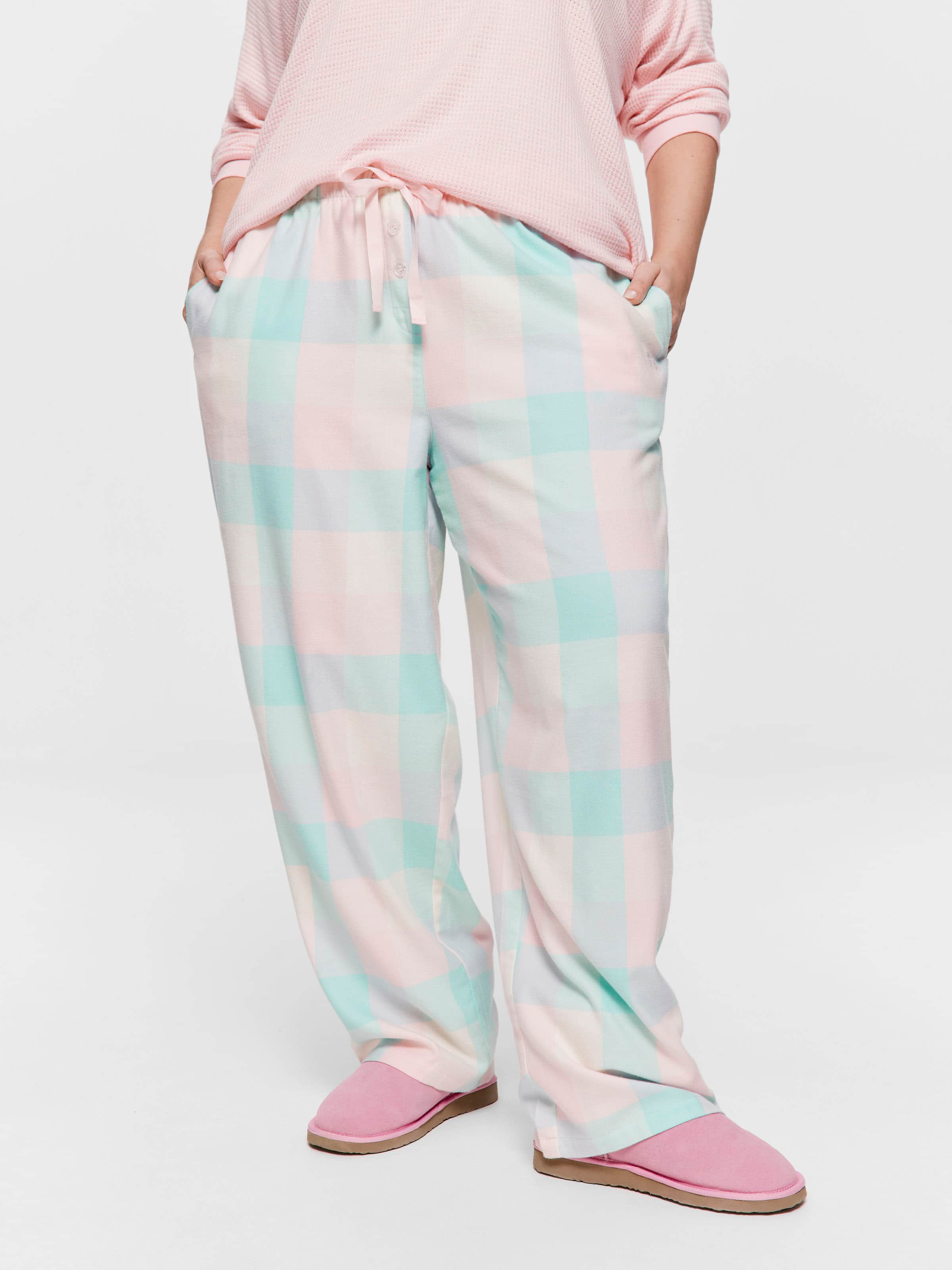 P.A. Plus Pink Buffalo Check Flannelette Classic Pj Pant