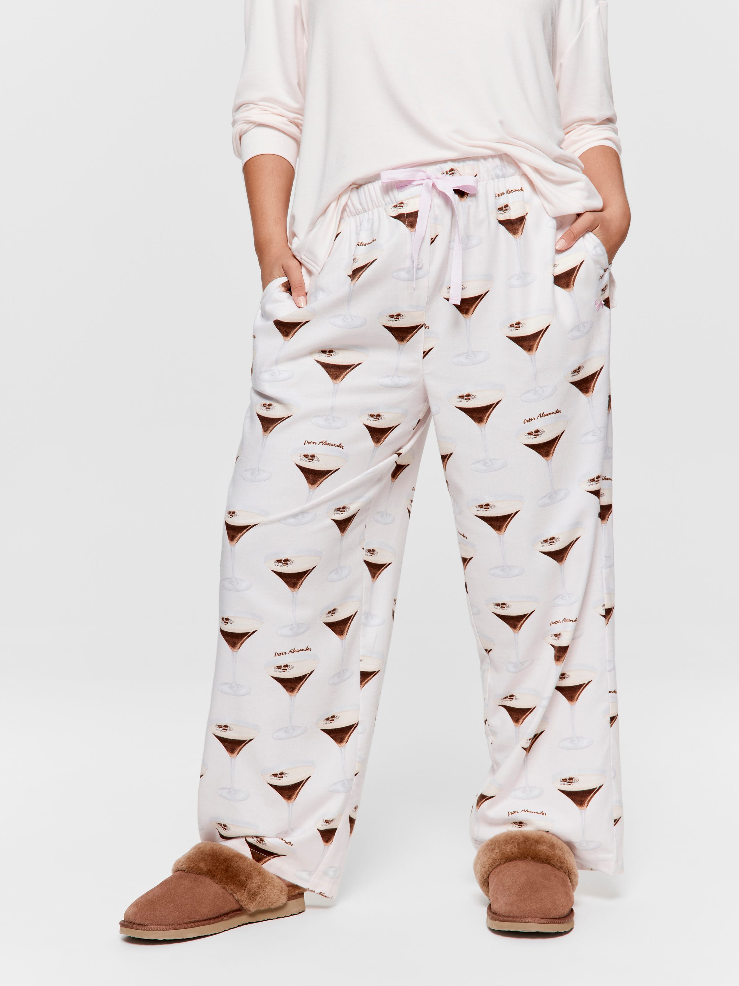 P.A. Plus Espresso Martini Bamboo Flannelette Classic Pj Pant