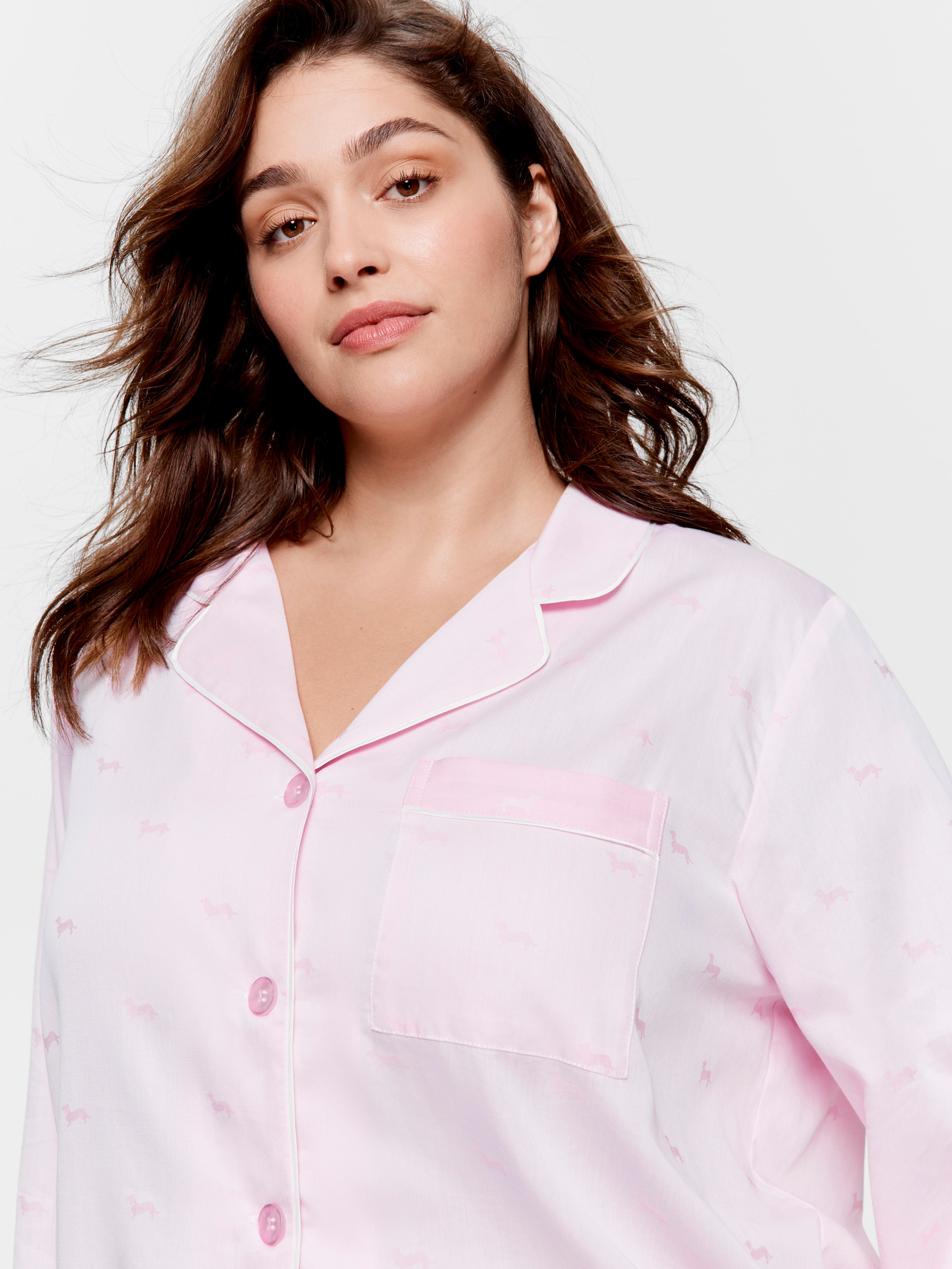 P.A. Plus Pretty In Pink Penny Long Pj Set