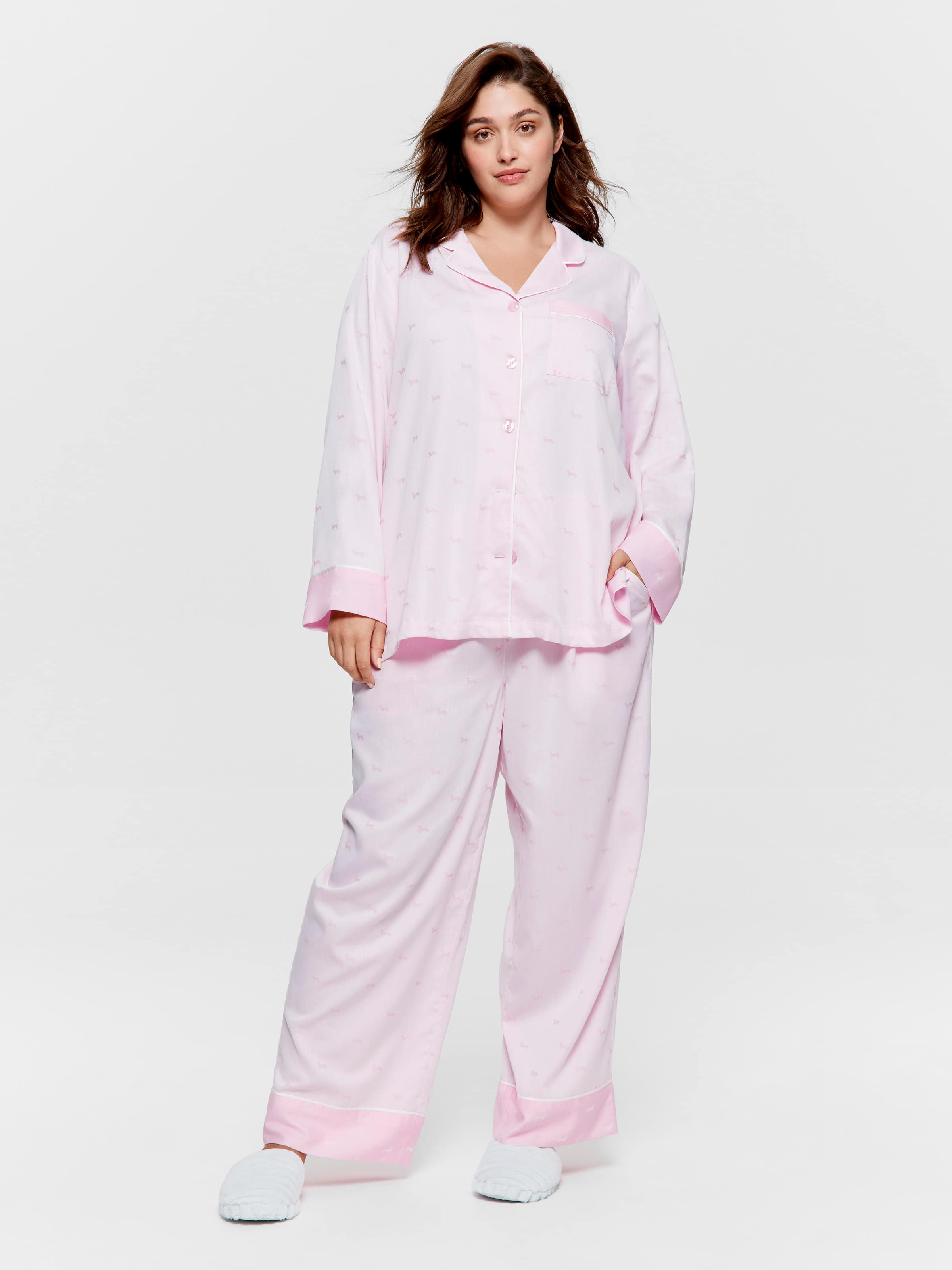 P.A. Plus Pretty In Pink Penny Long Pj Set