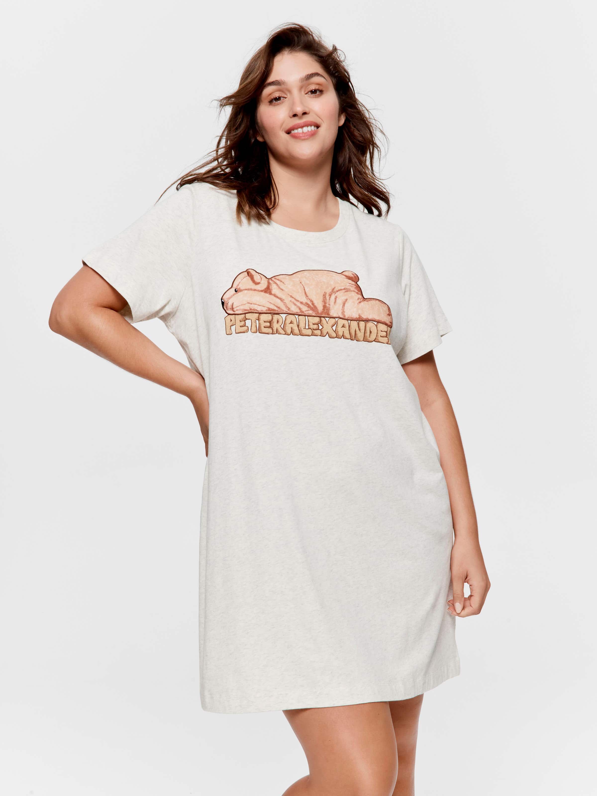 P.A. Plus Bear Short Sleeve Sweater Nightie