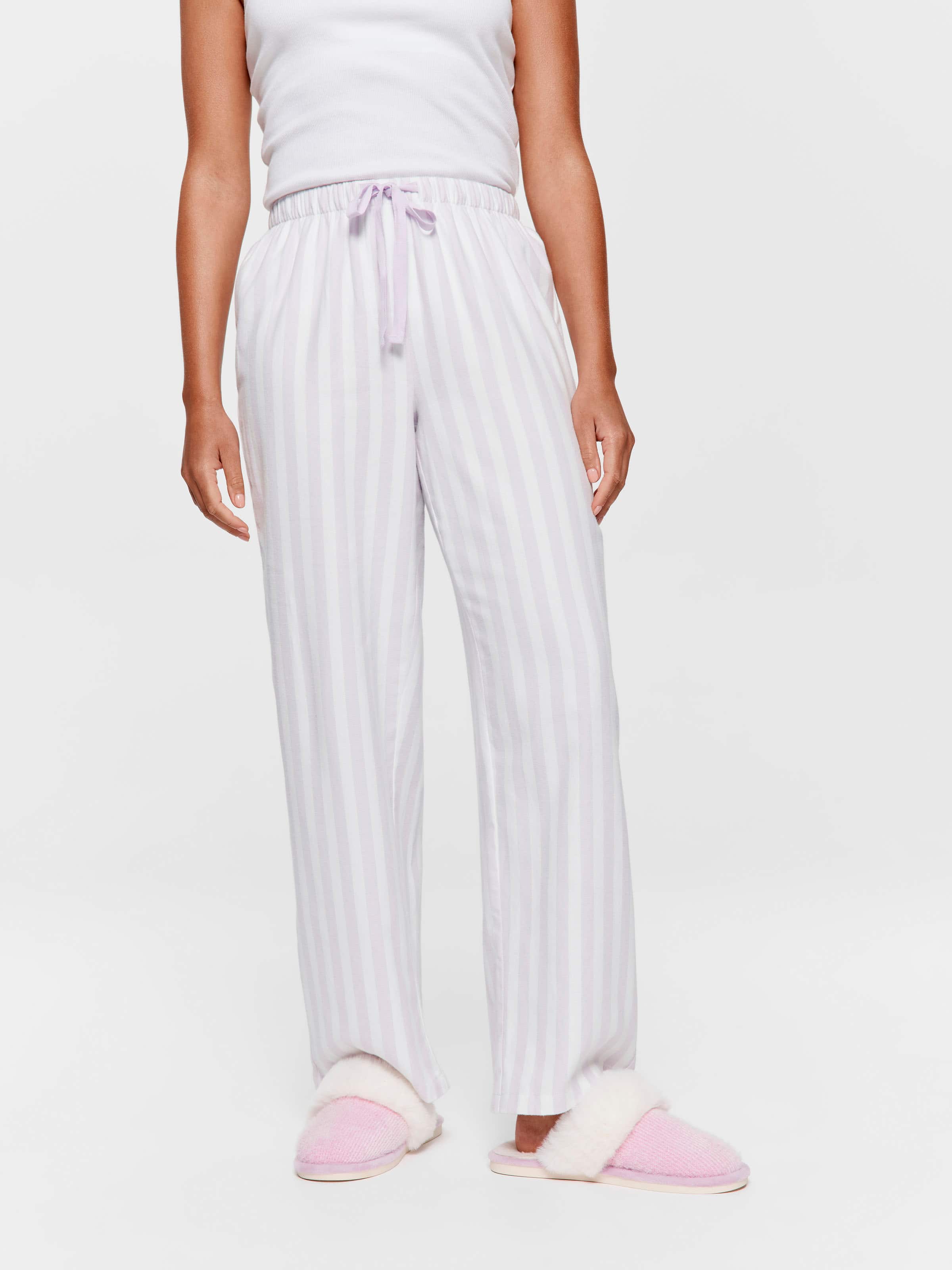 Lilac Stripe Classic Flannelette Pj Pant