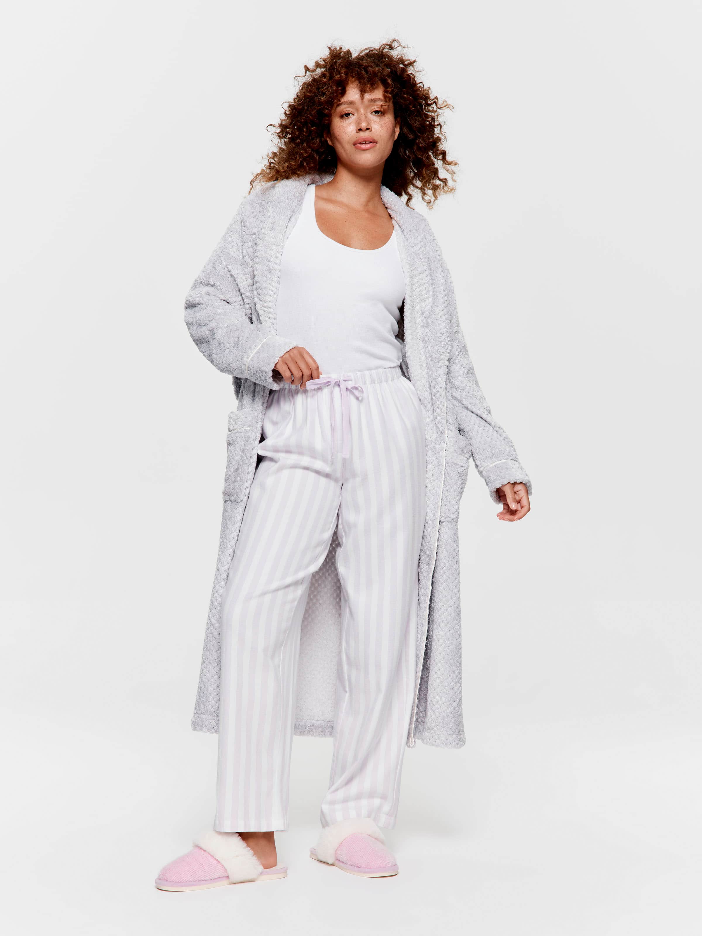 Lilac Stripe Classic Flannelette Pj Pant