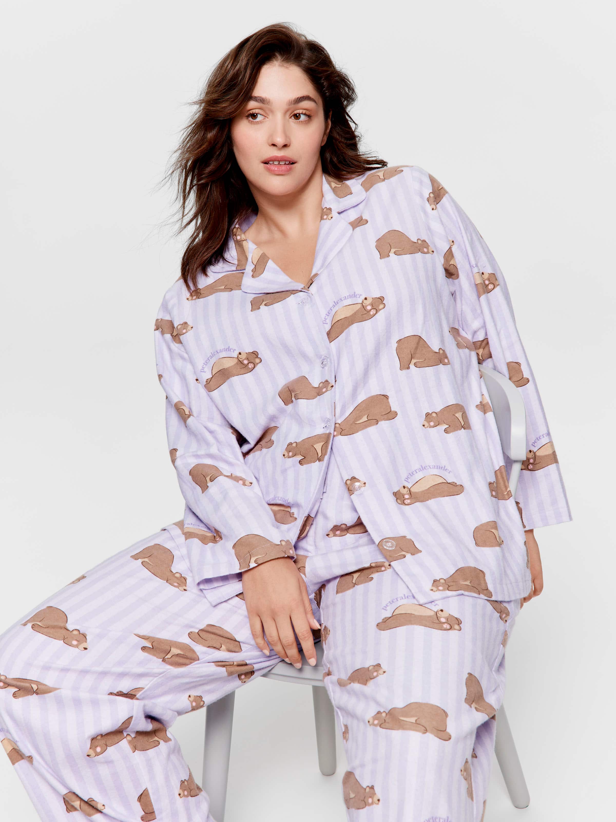 P.A. Plus Sleepy Bear Classic Flannelette Pj Set