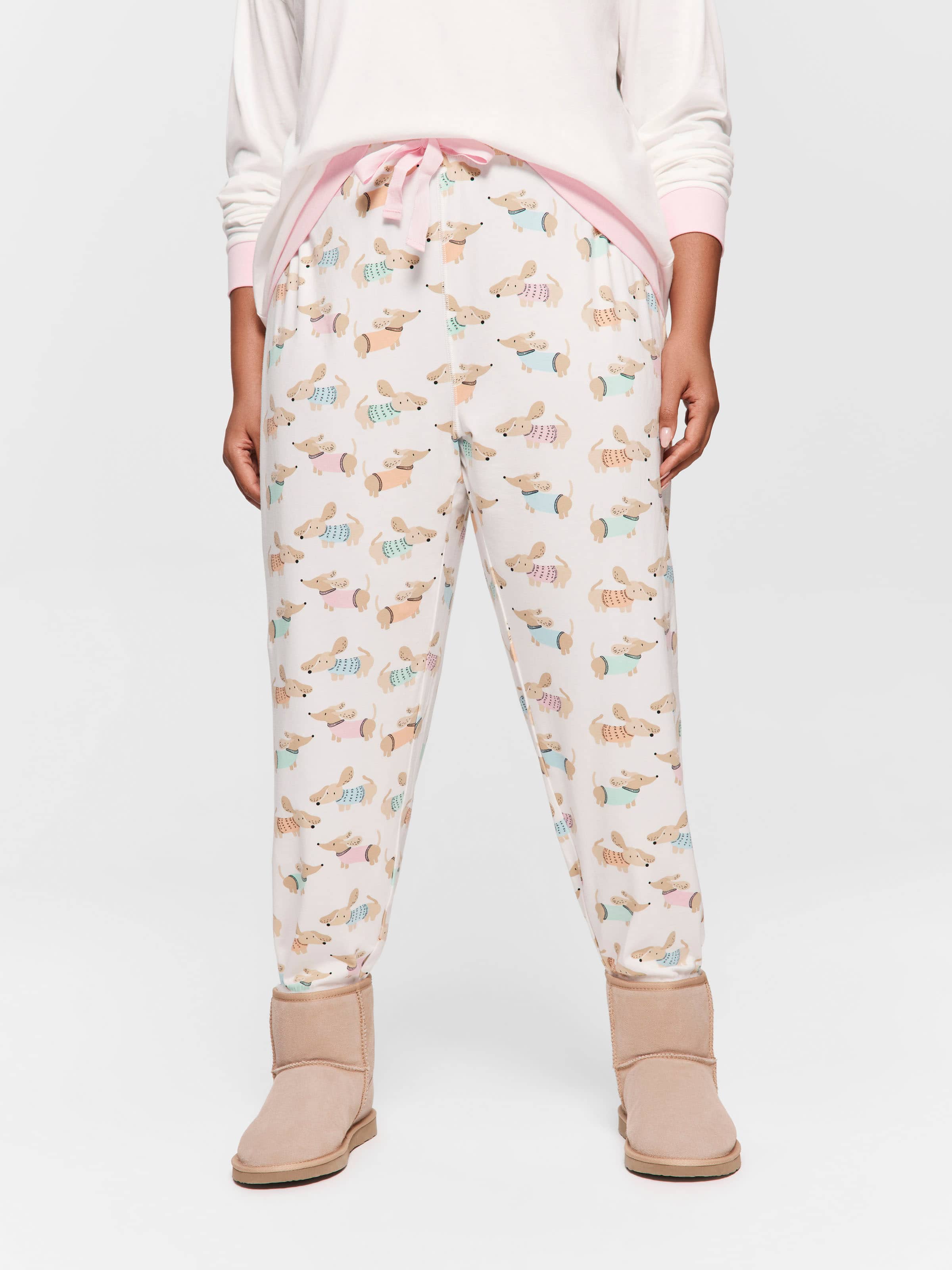 P.A. Plus Colourful Dog Easy Pj Pant