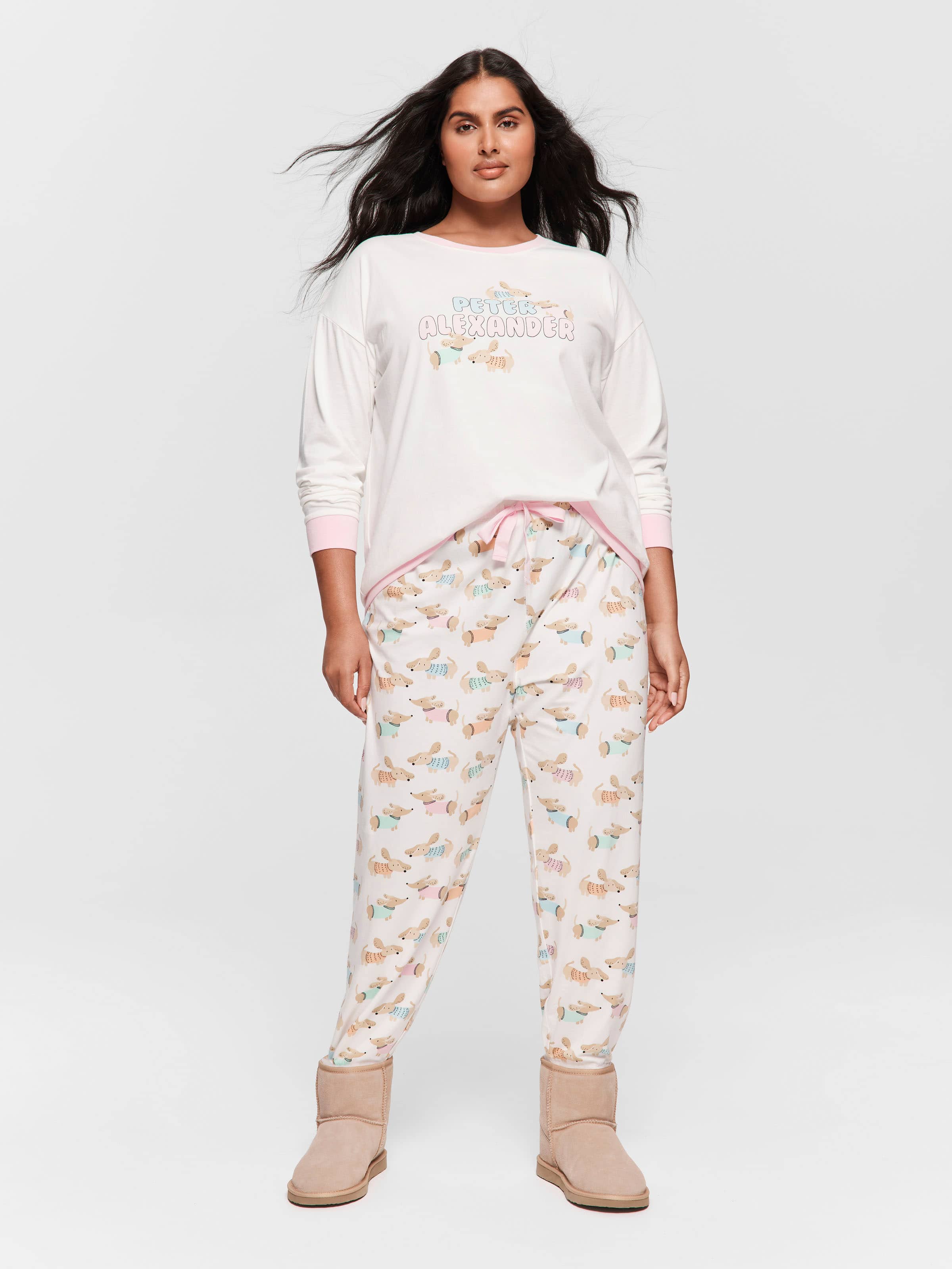 P.A. Plus Colourful Dog Easy Pj Pant