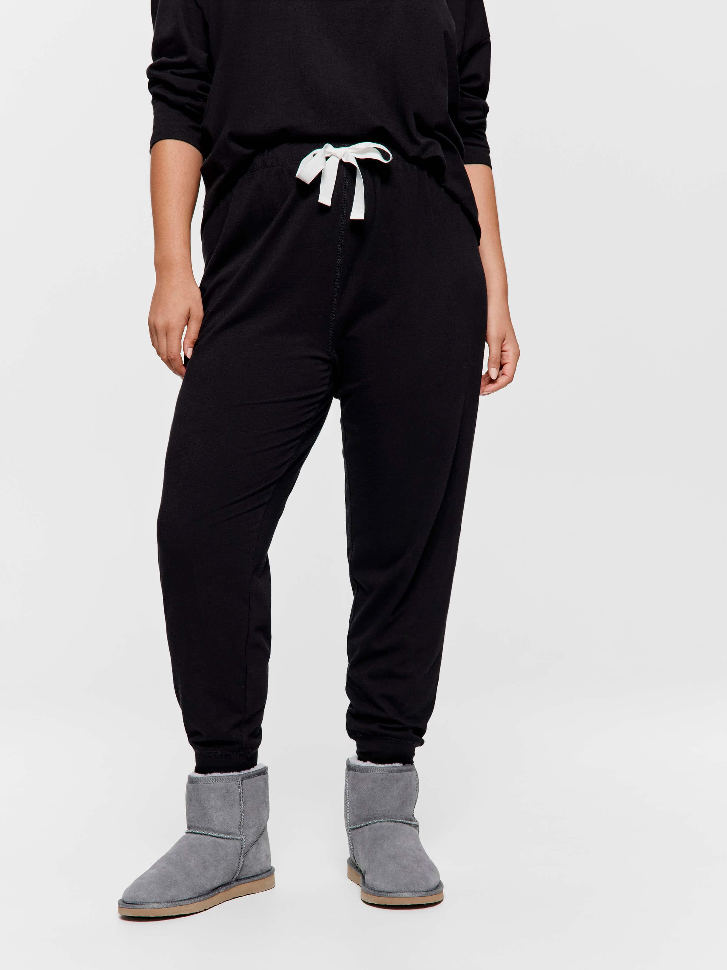 P.A. Plus Black Easy Pj Pant