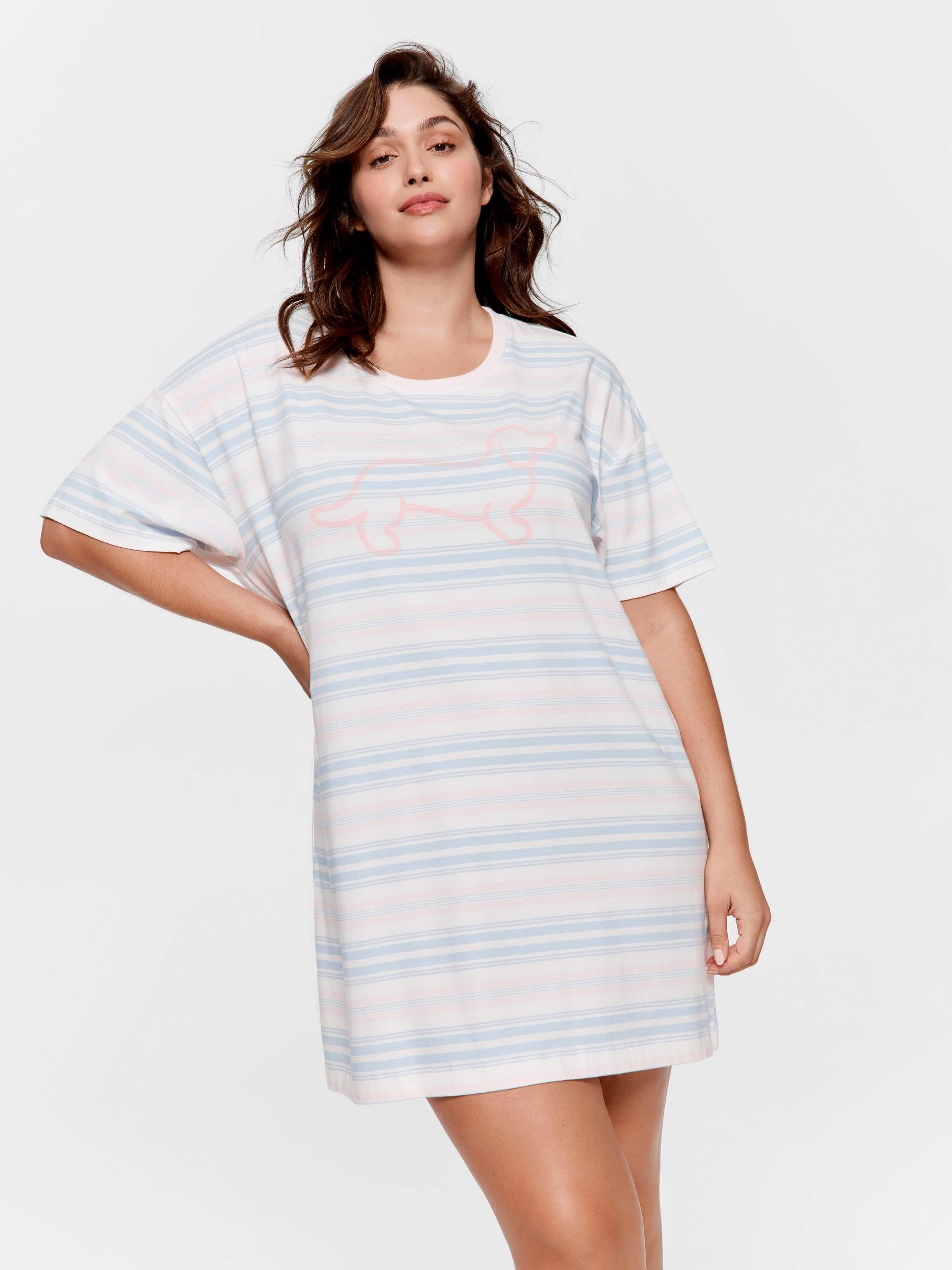 P.A. Plus Stripe Sleep Tee