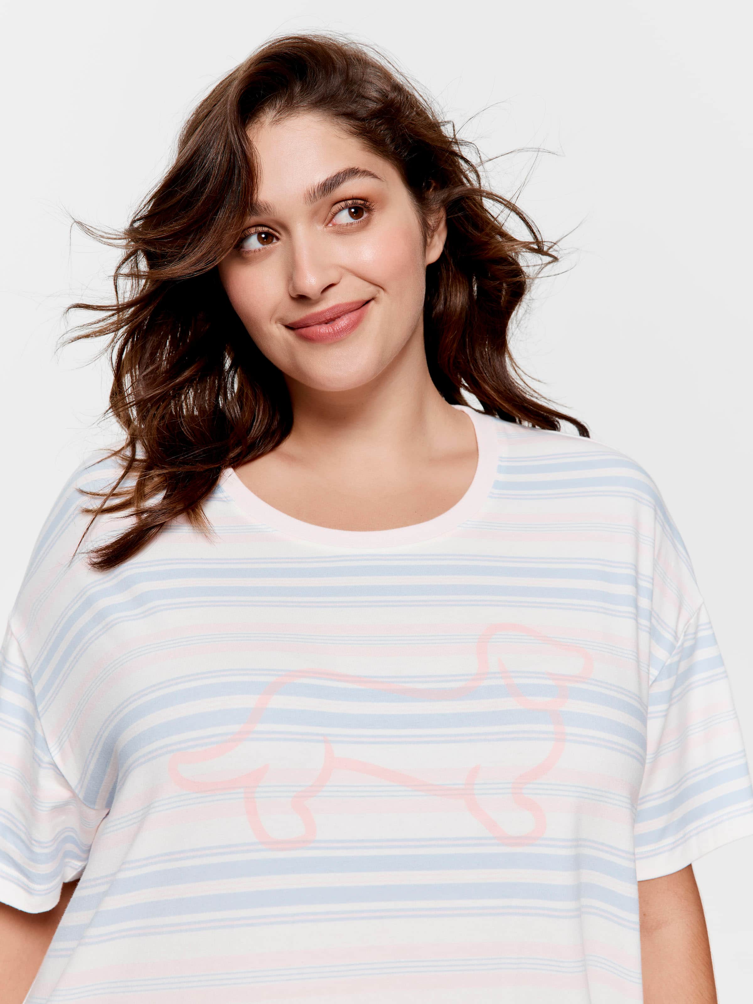 P.A. Plus Stripe Sleep Tee