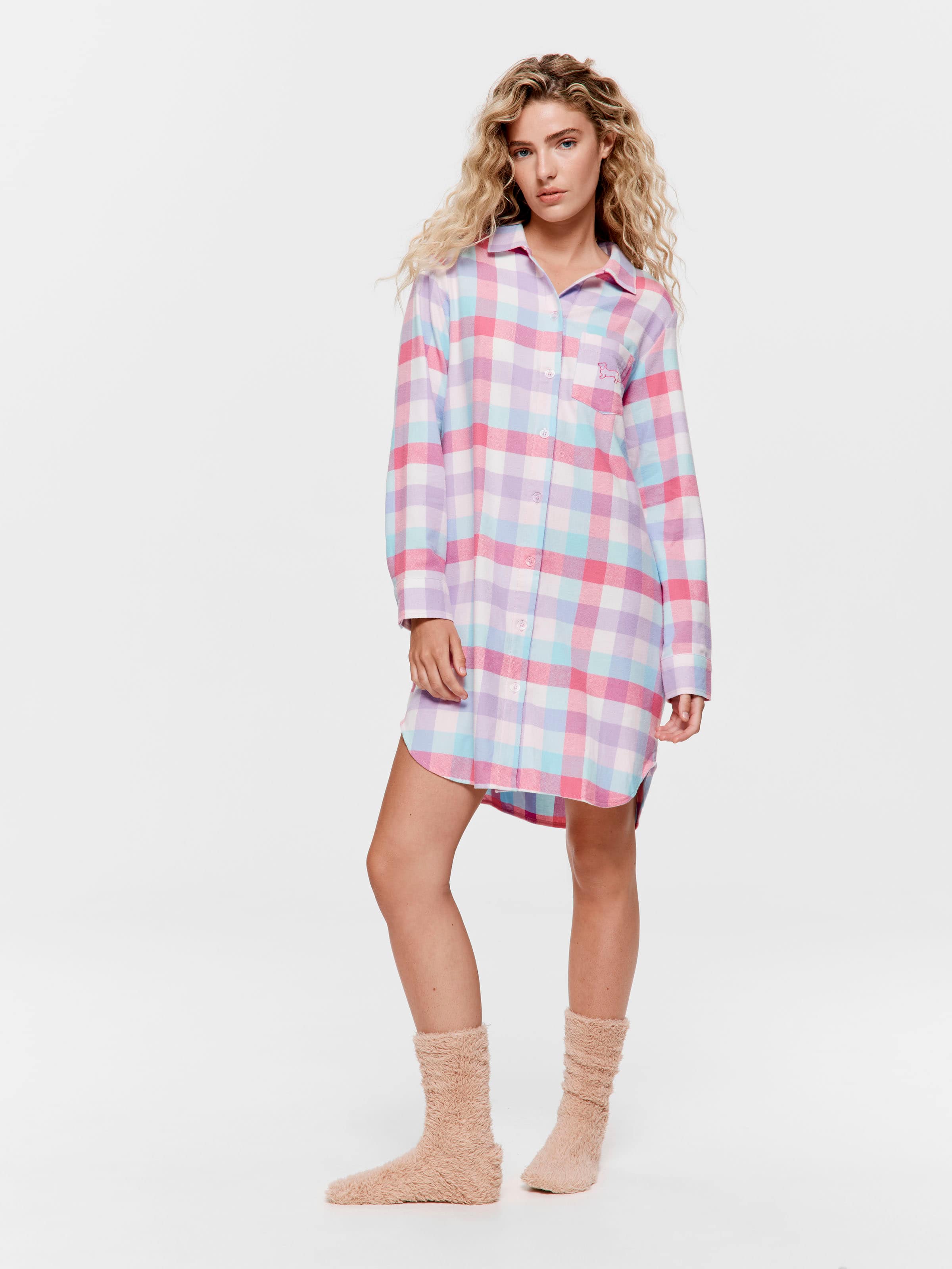 Check Classic Flannelette Nightshirt