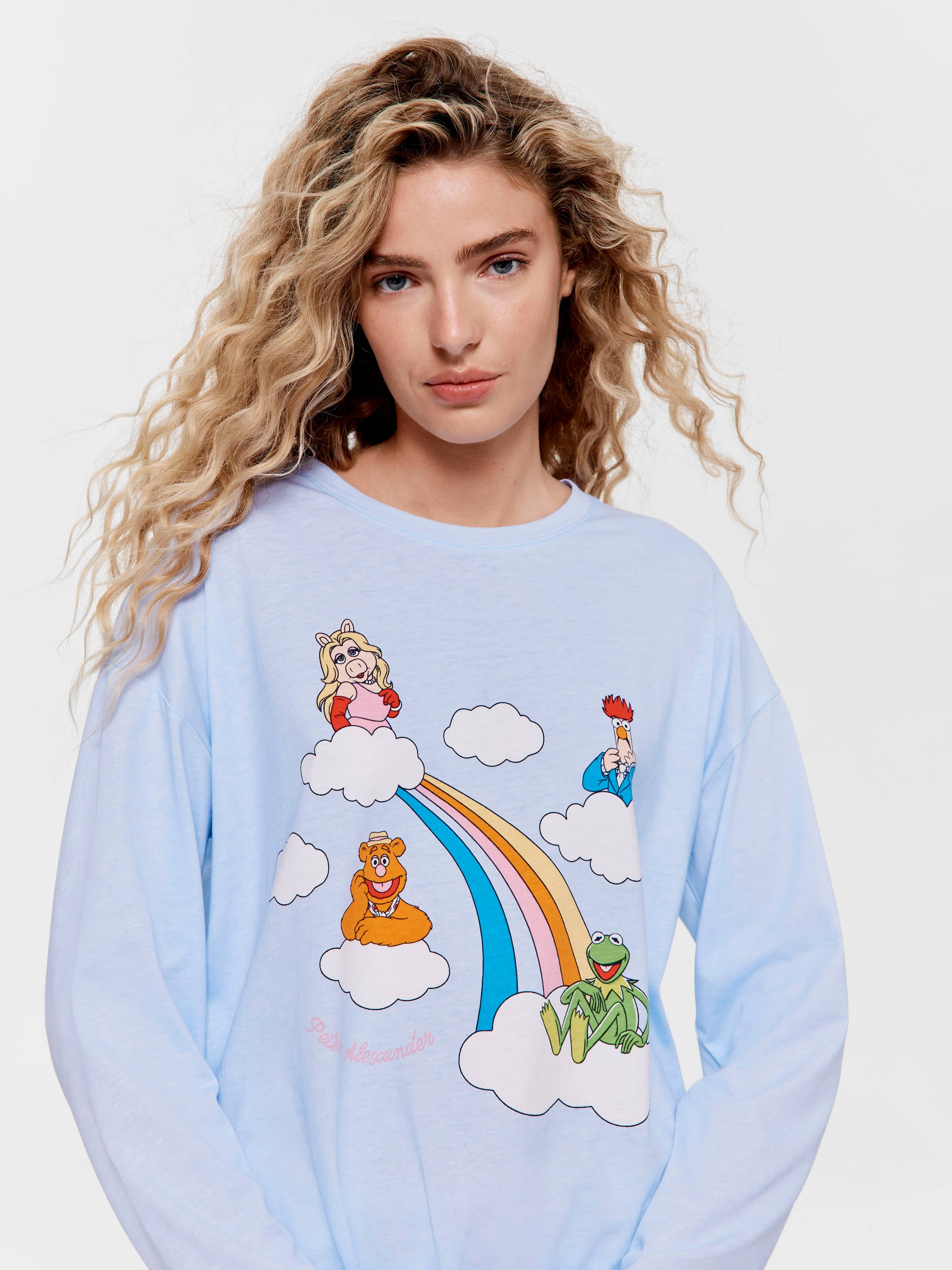 The Muppets Rainbow Character Long Sleeve Top