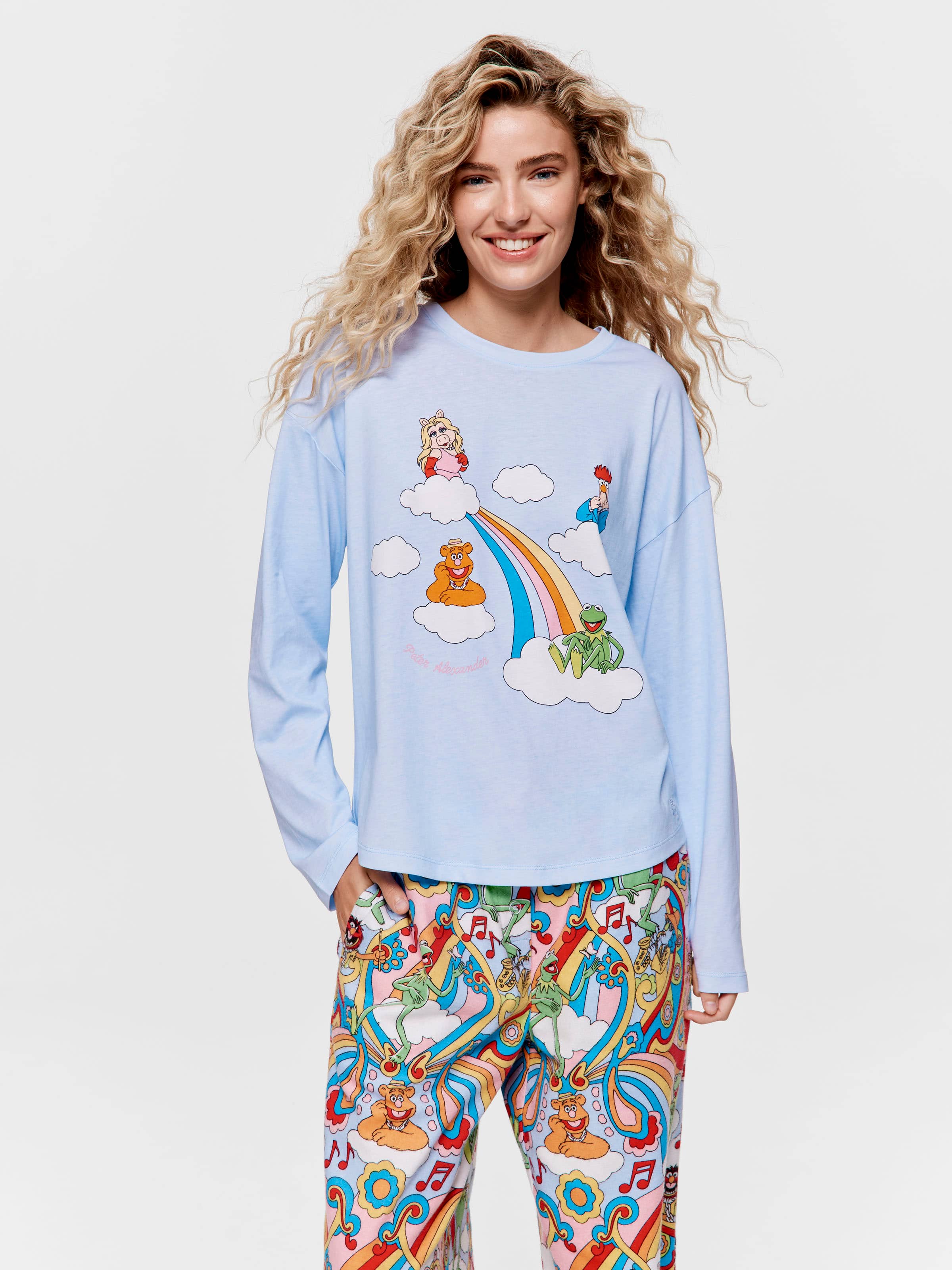 The Muppets Rainbow Character Long Sleeve Top