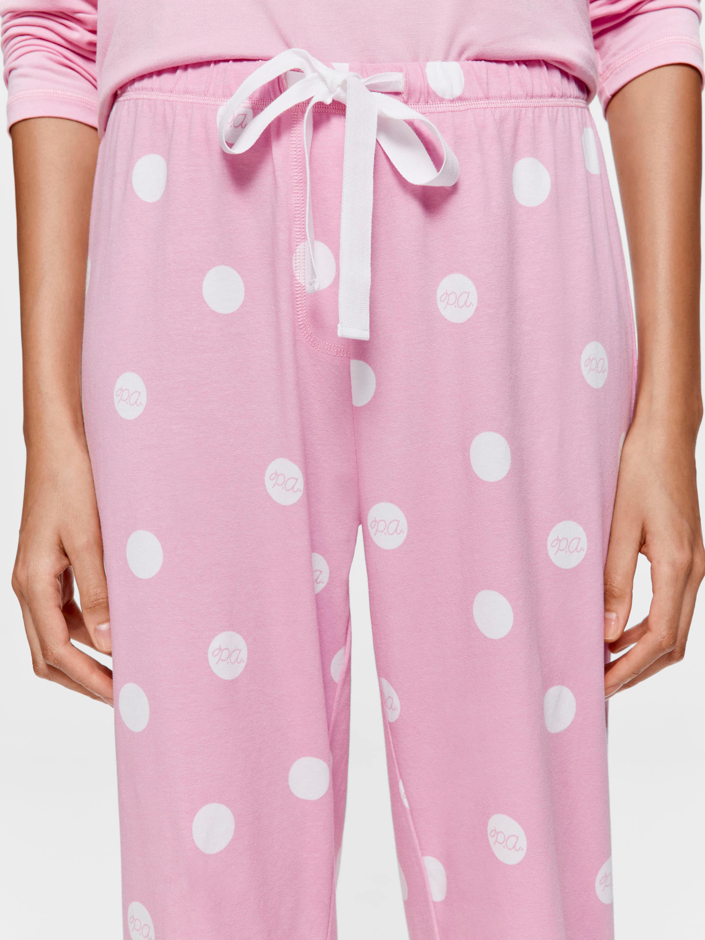 Pink Spotted Easy Pj Pant
