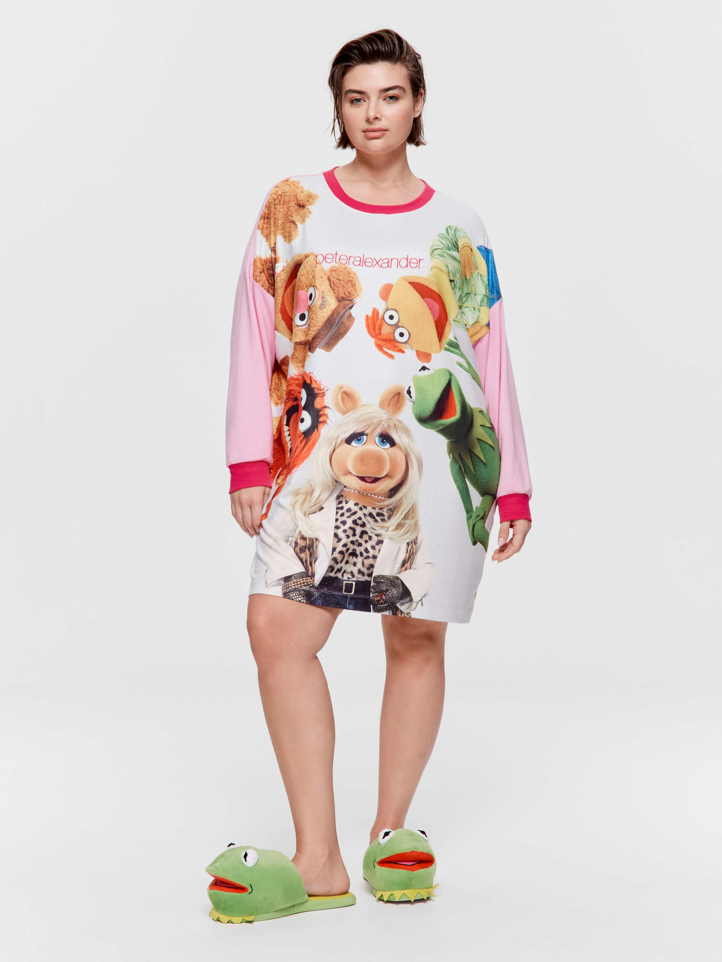 P.A. Plus The Muppets Plush Long Sleeve Nightie