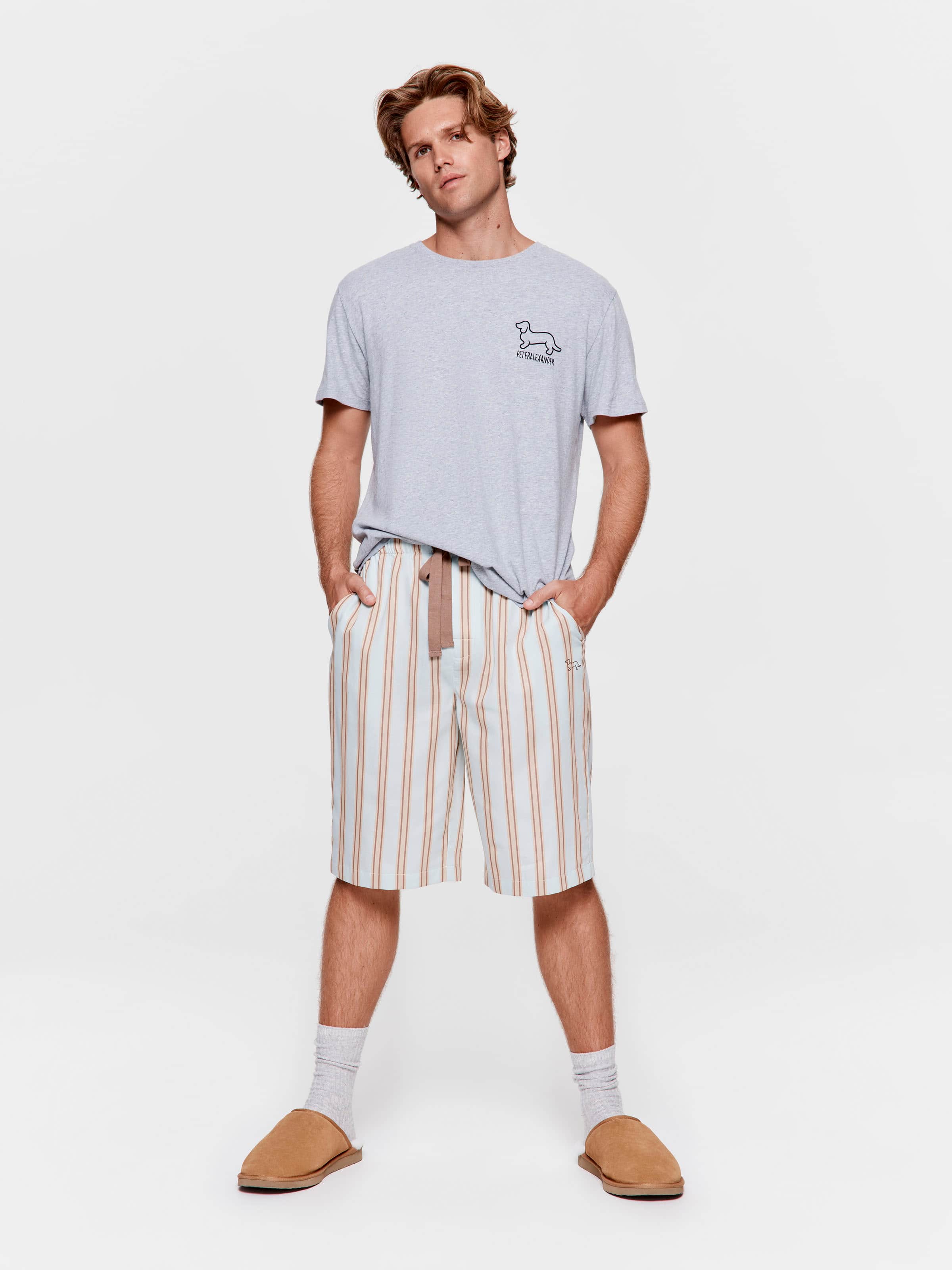 Mint Stripe Sleep Short