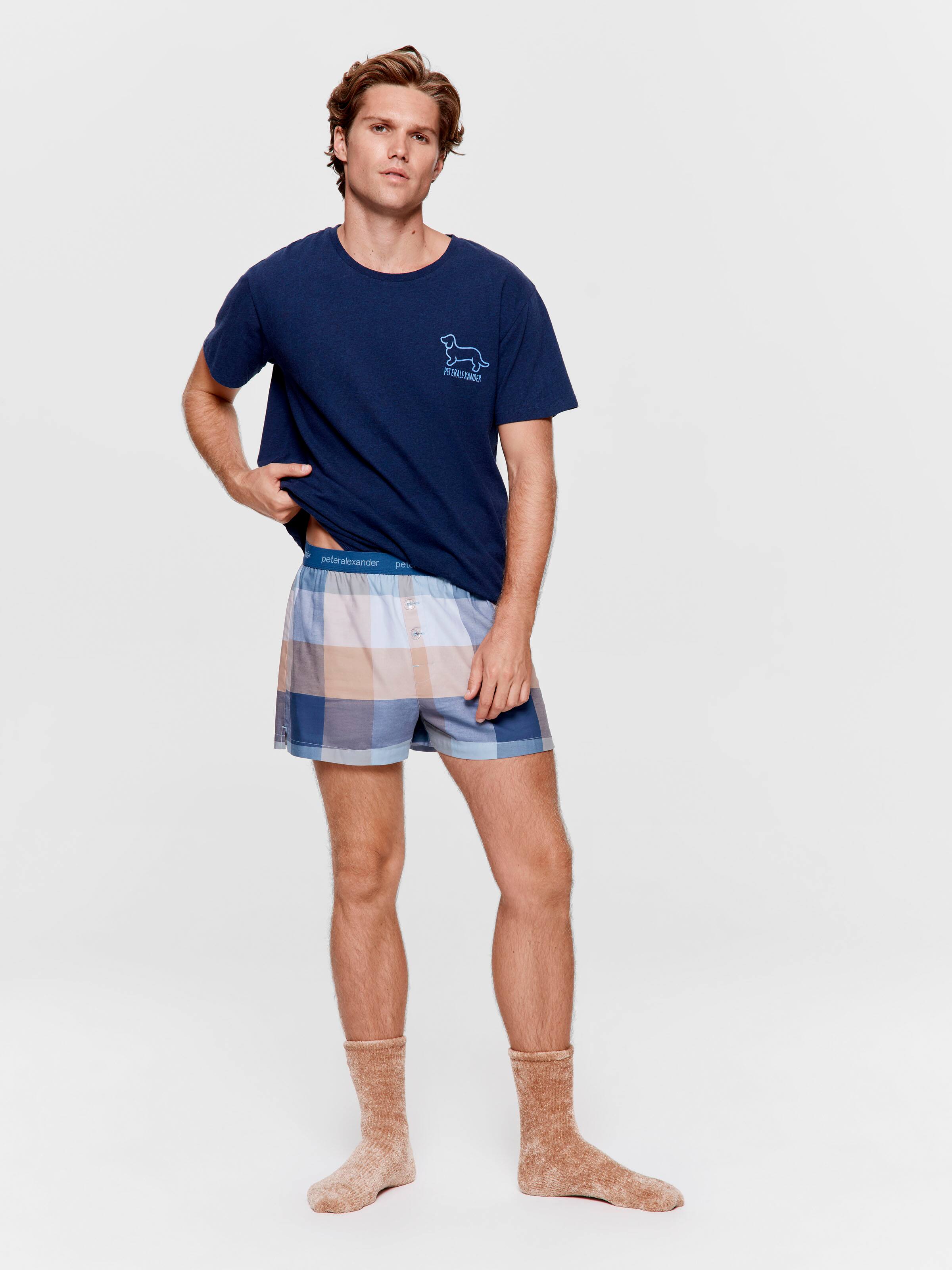 Navy Buffalo Boxer Short