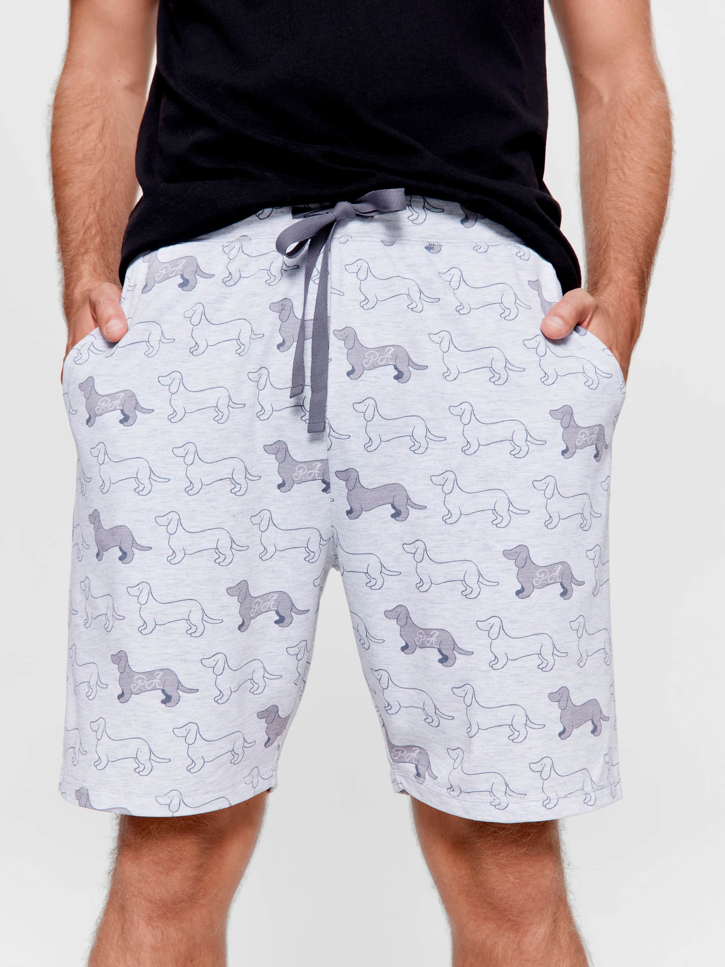 Grey Penny Logo Mid Short