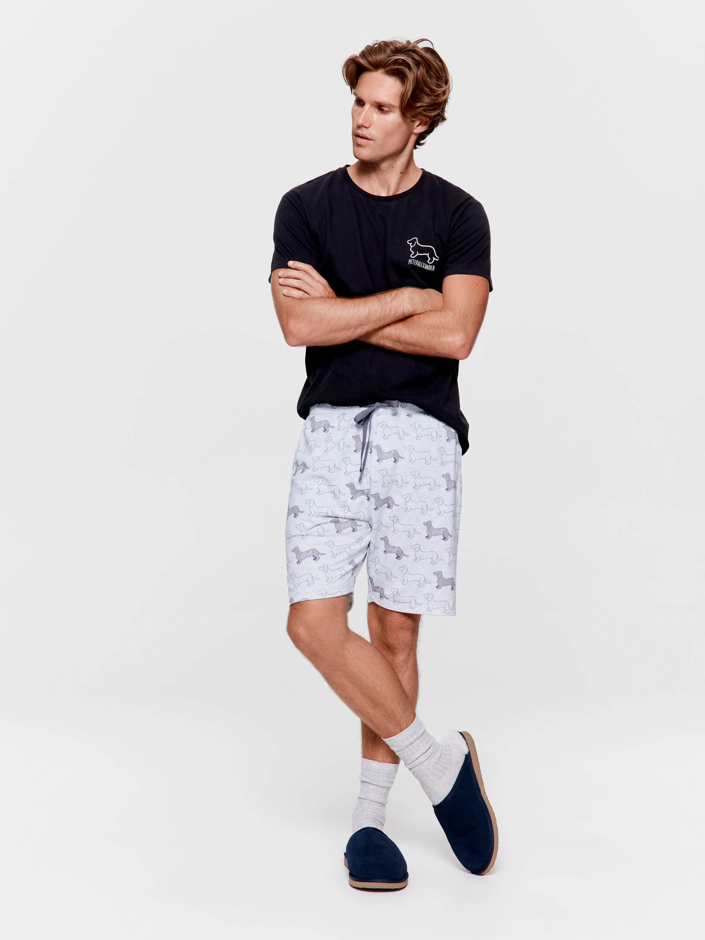 Grey Penny Logo Mid Short