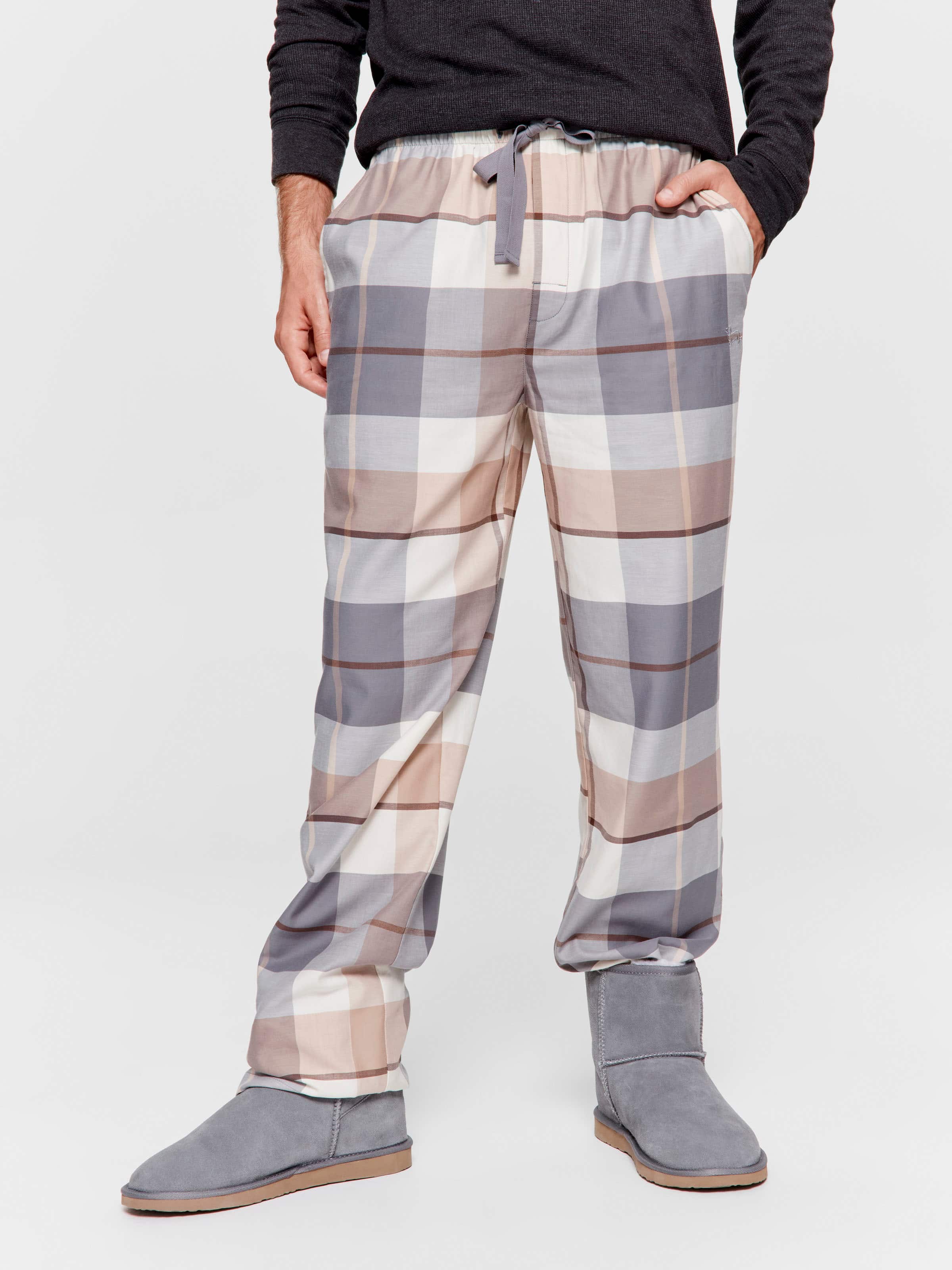Grey Check Classic Pj Pant