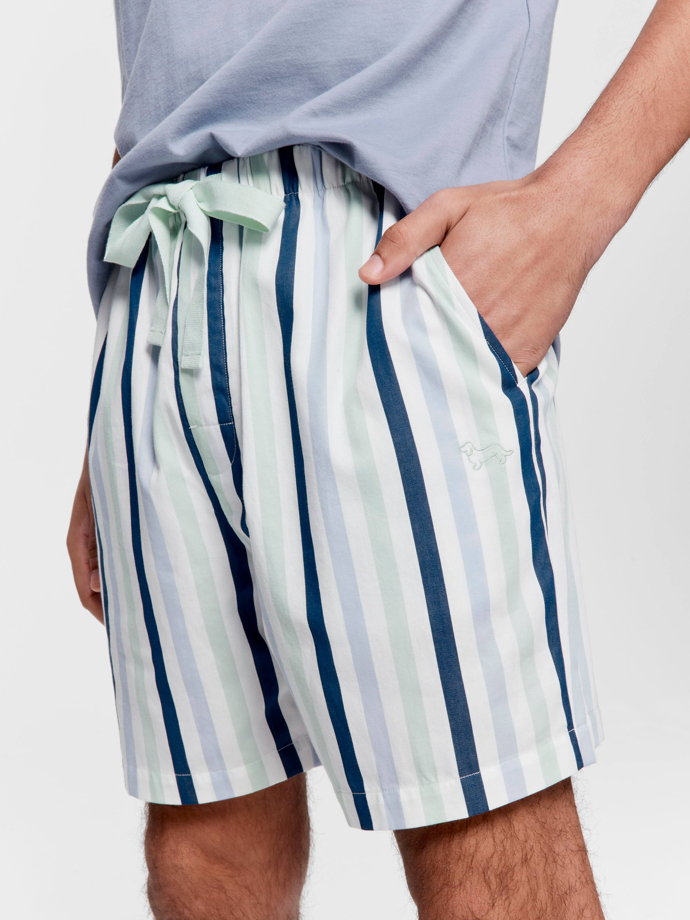 Multi Stripe Mid Short