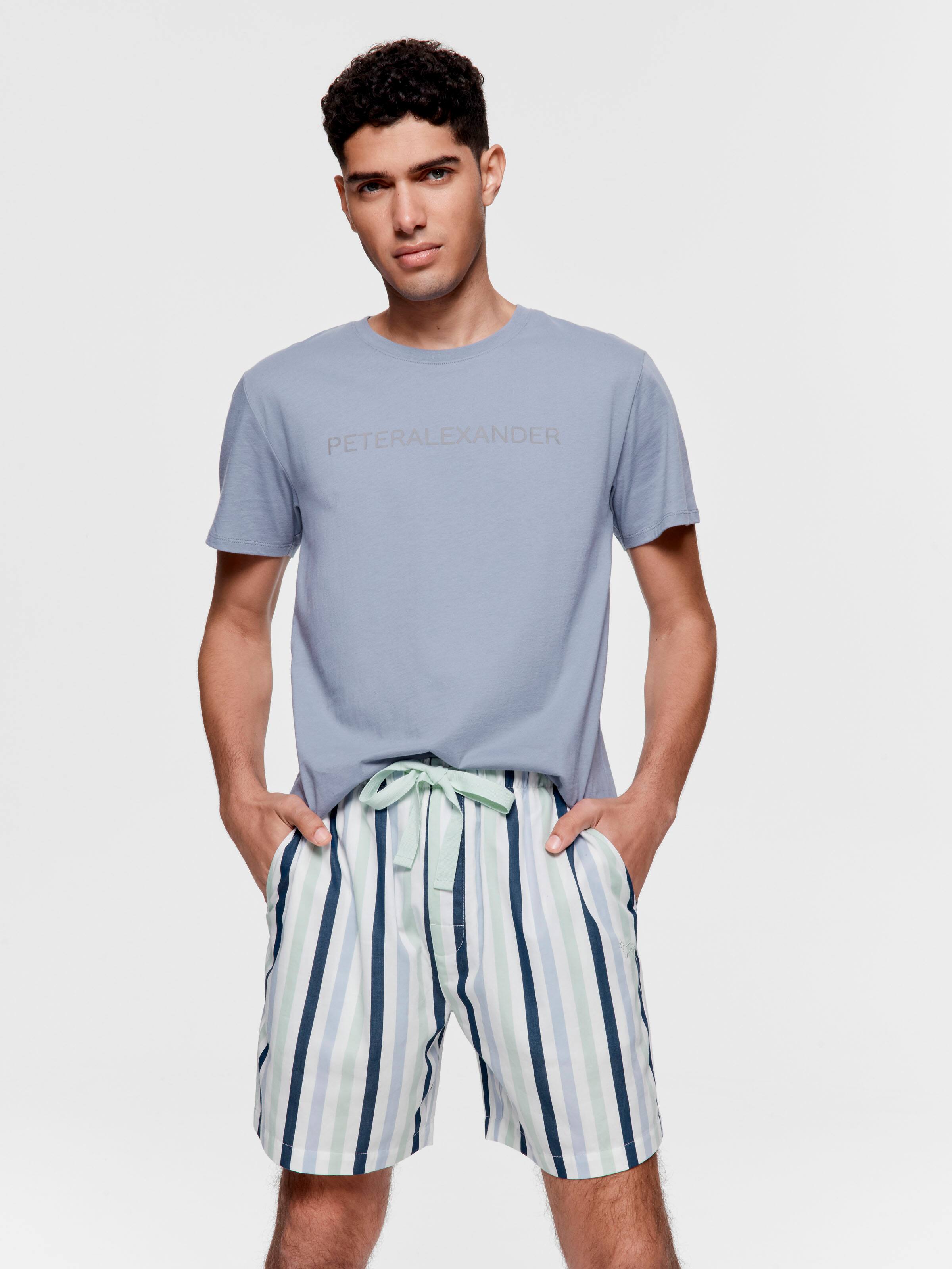 Multi Stripe Mid Short