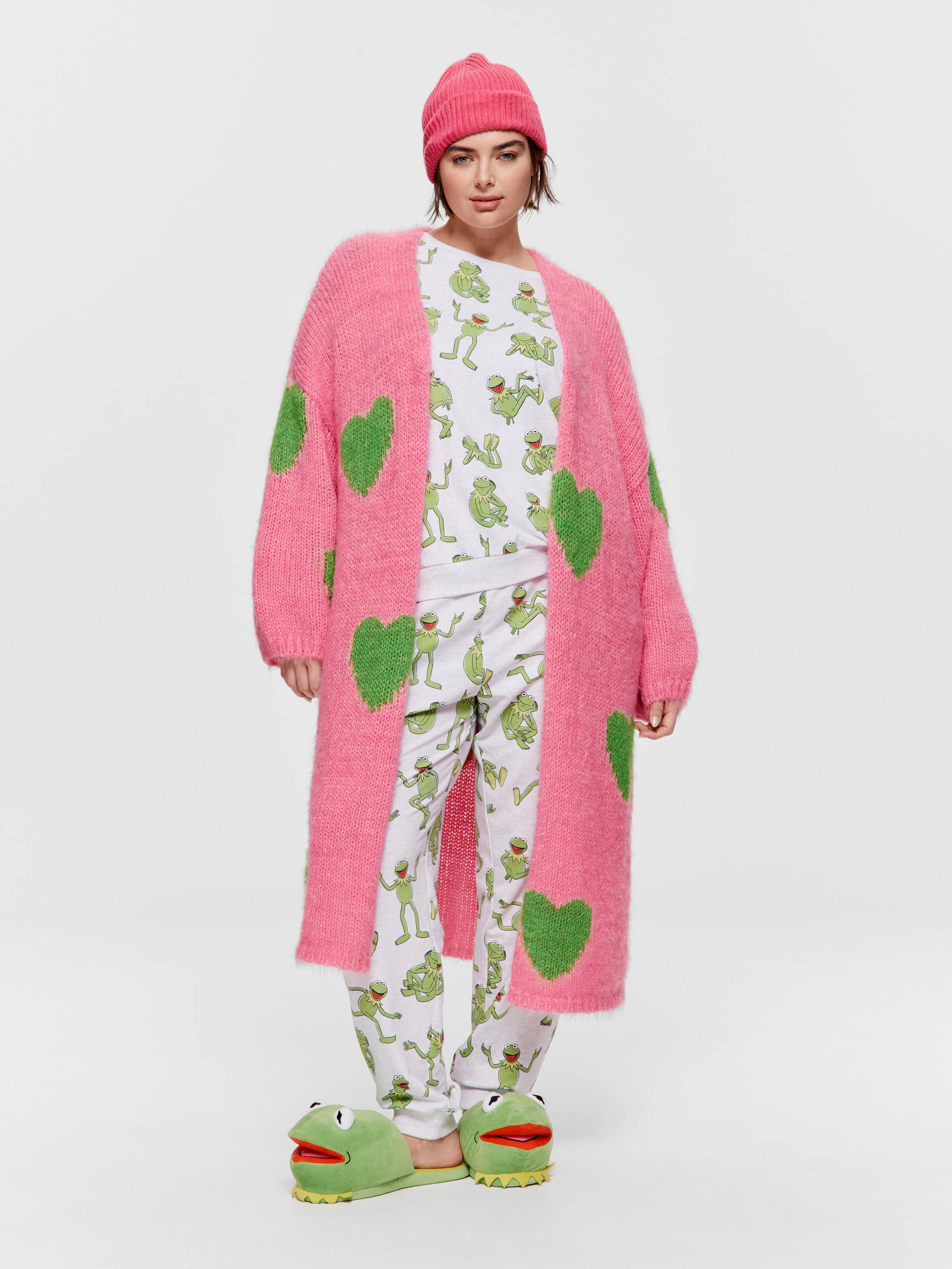 P.A. Plus Heart Knit Gown