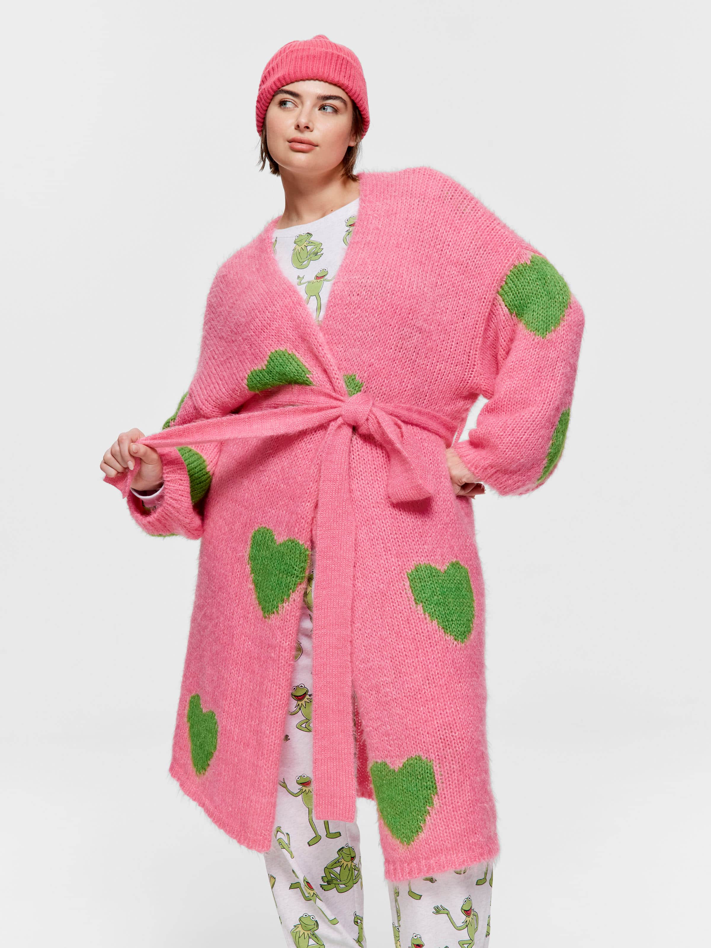 P.A. Plus Heart Knit Gown
