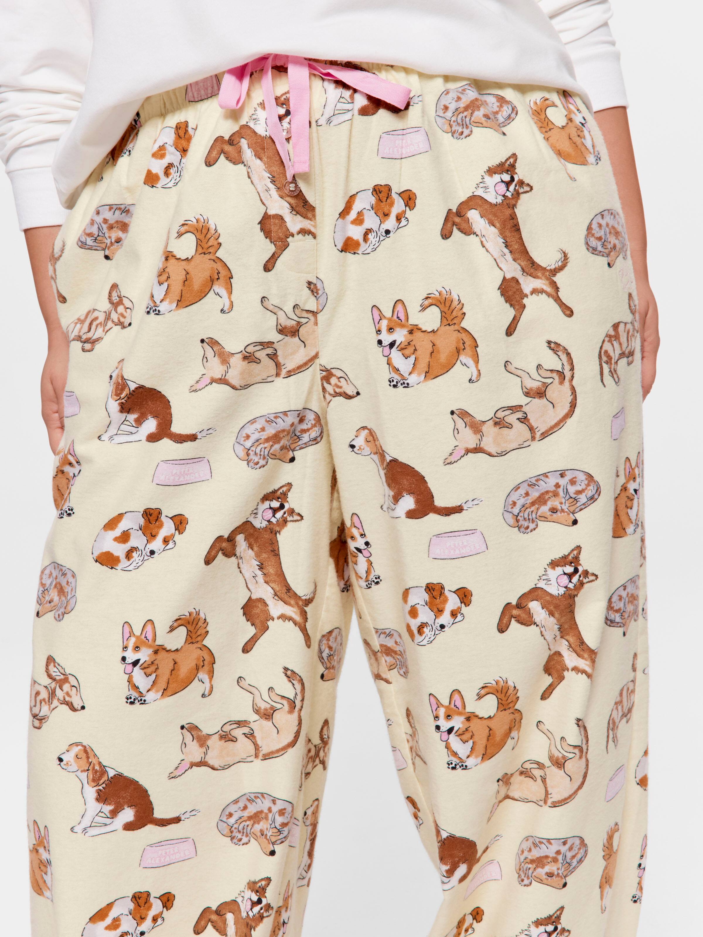 P.A. Plus Happy Dogs Flannelette Classic Pj Pant