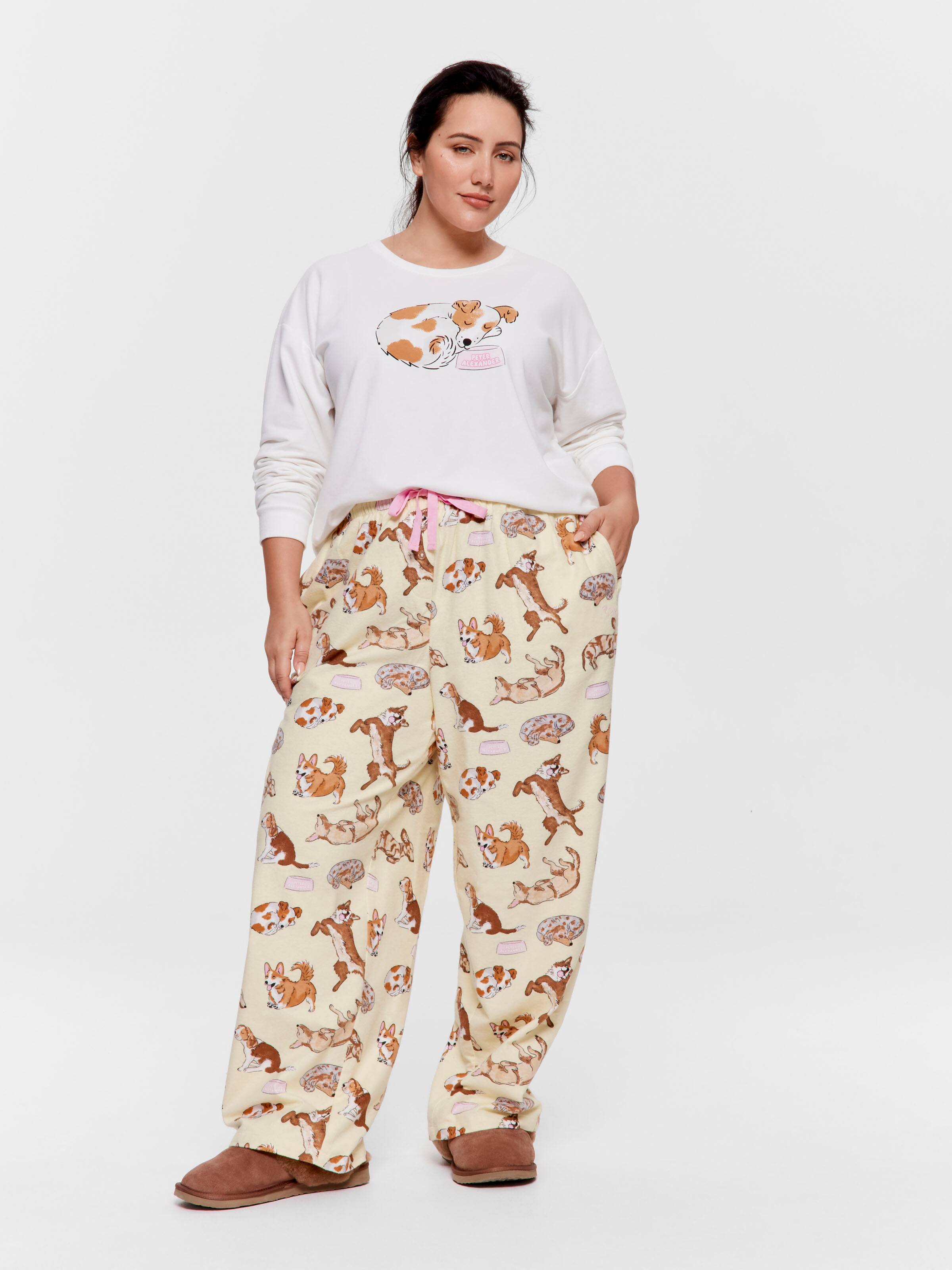P.A. Plus Happy Dogs Flannelette Classic Pj Pant