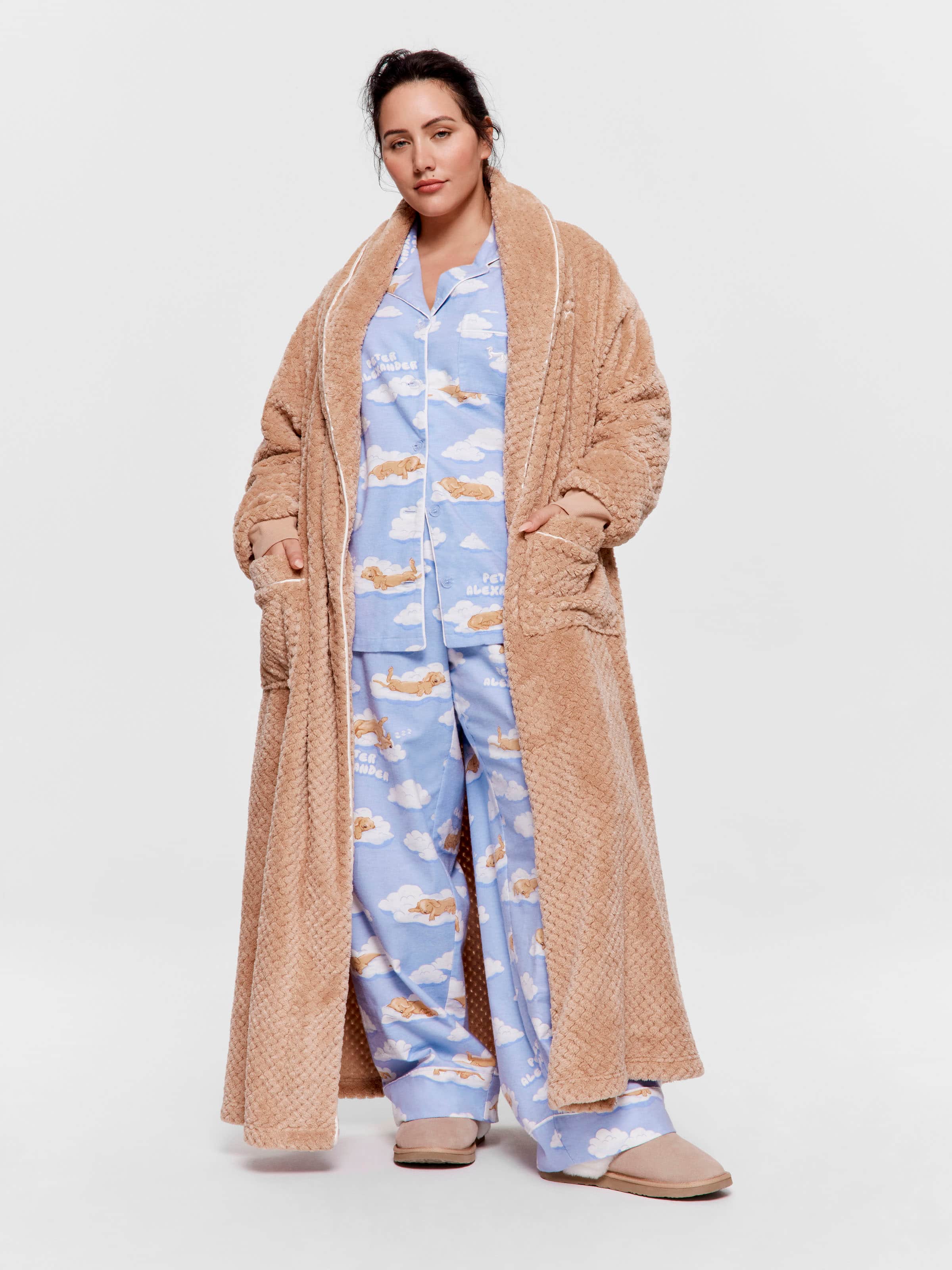 P.A. Plus Penny On A Cloud Classic Flannelette Pj Set
