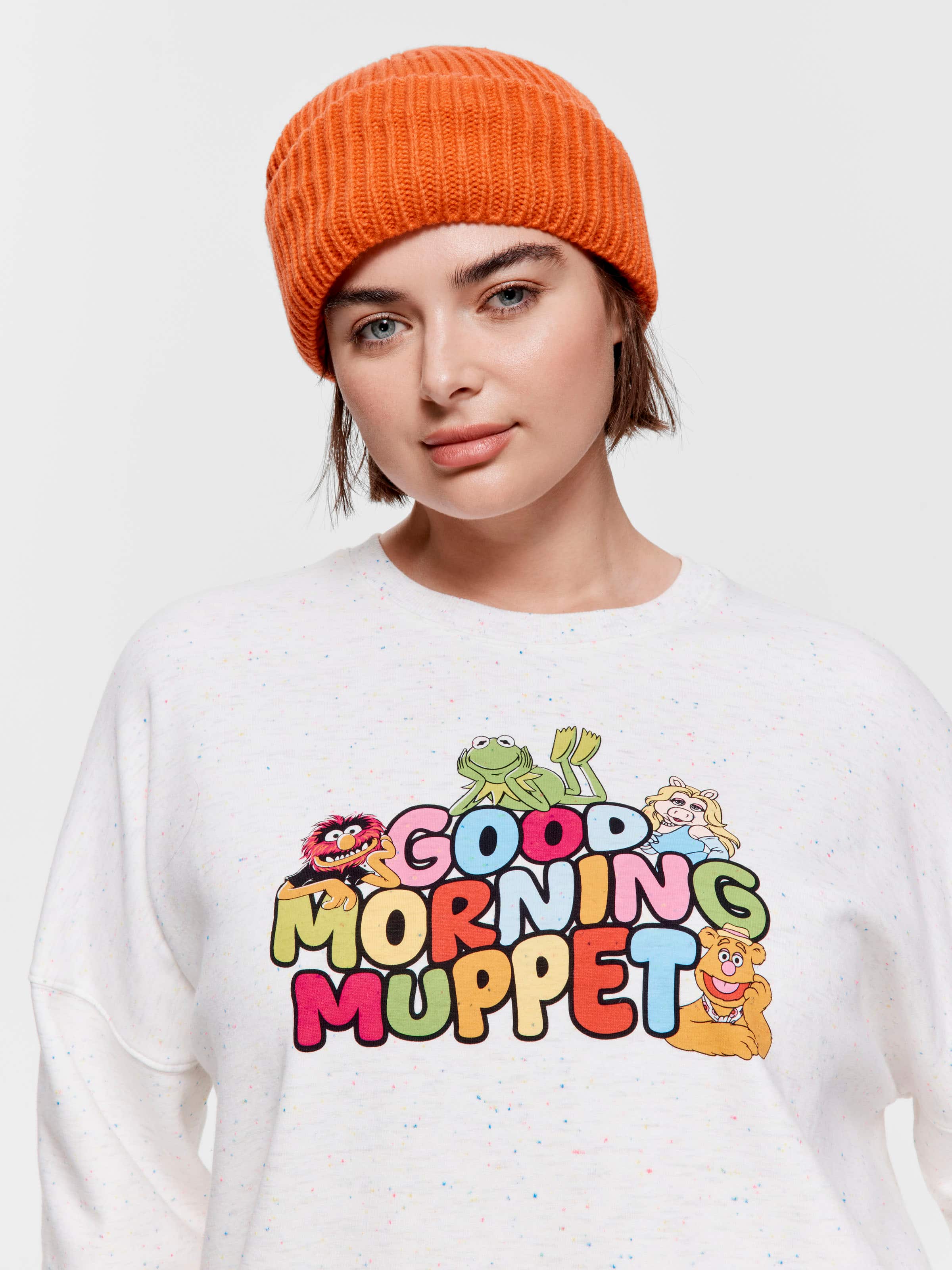 P.A. Plus Good Morning Muppet Speckle Fleece Sweater
