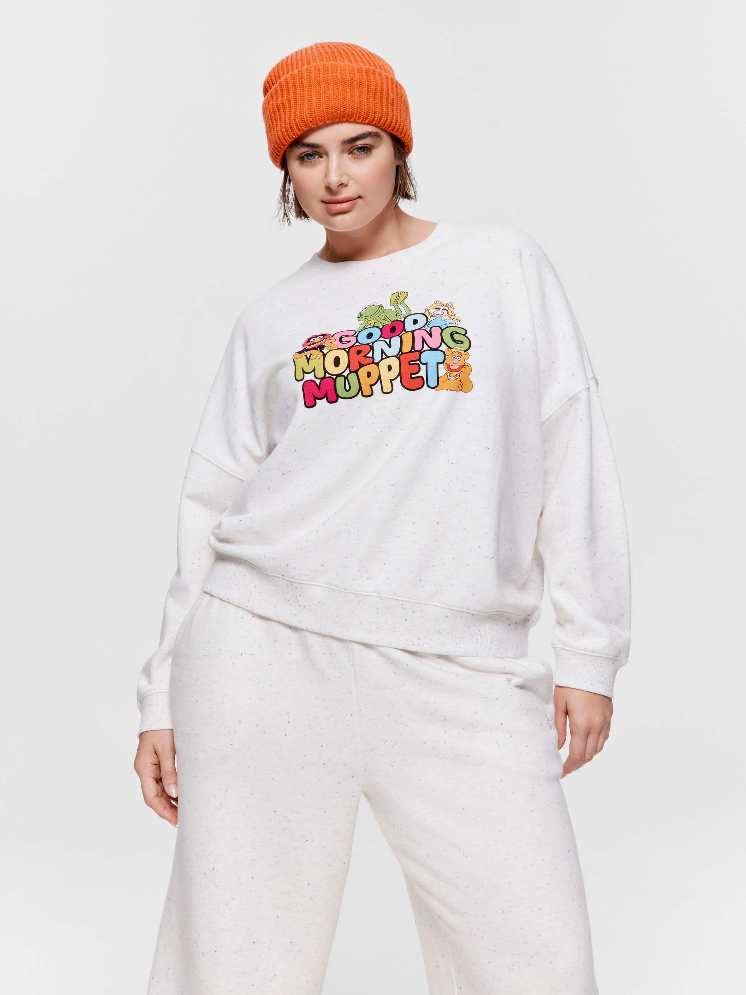 P.A. Plus Good Morning Muppet Speckle Fleece Sweater