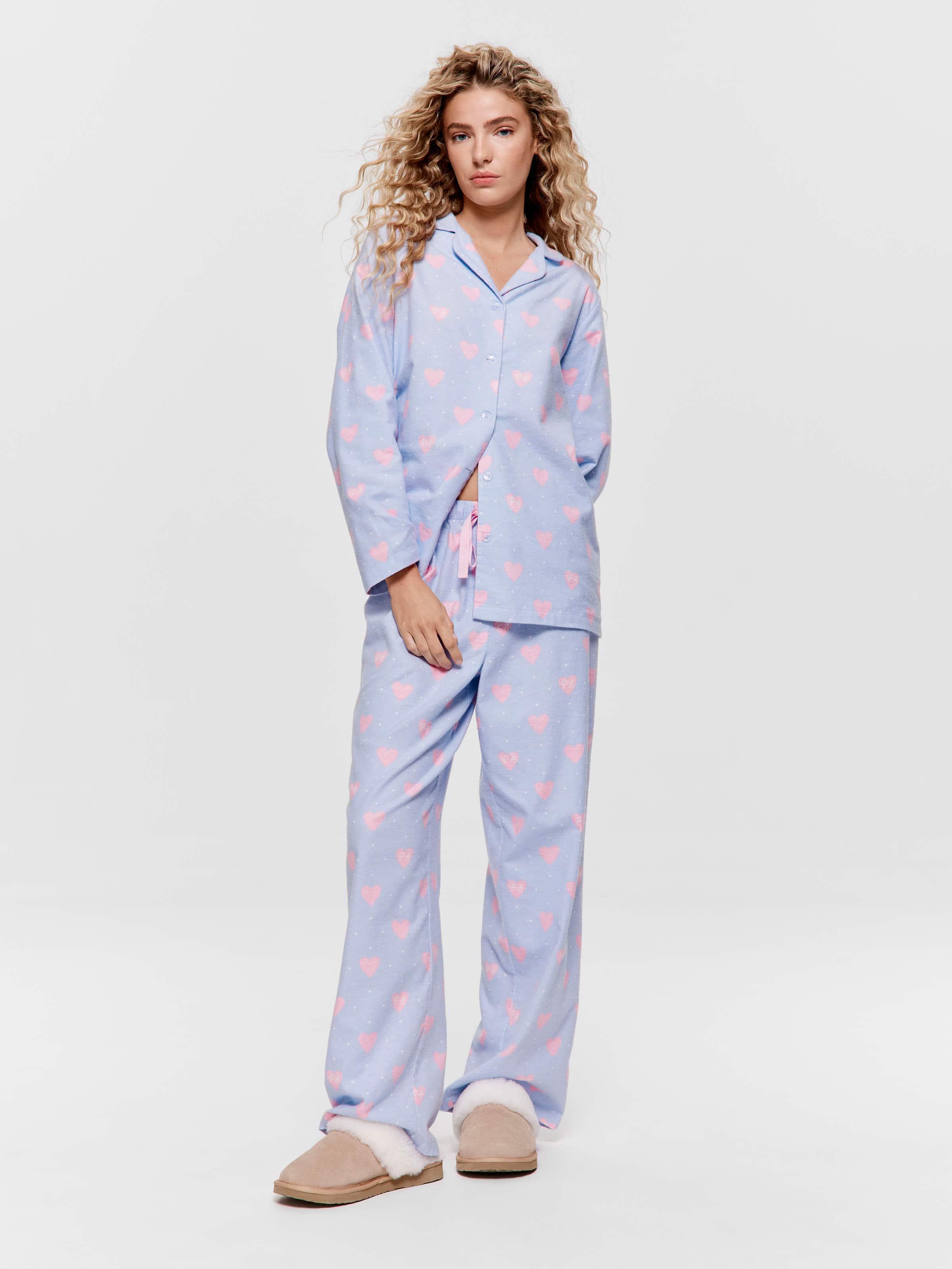 Heart Classic Flannelette Pj Set