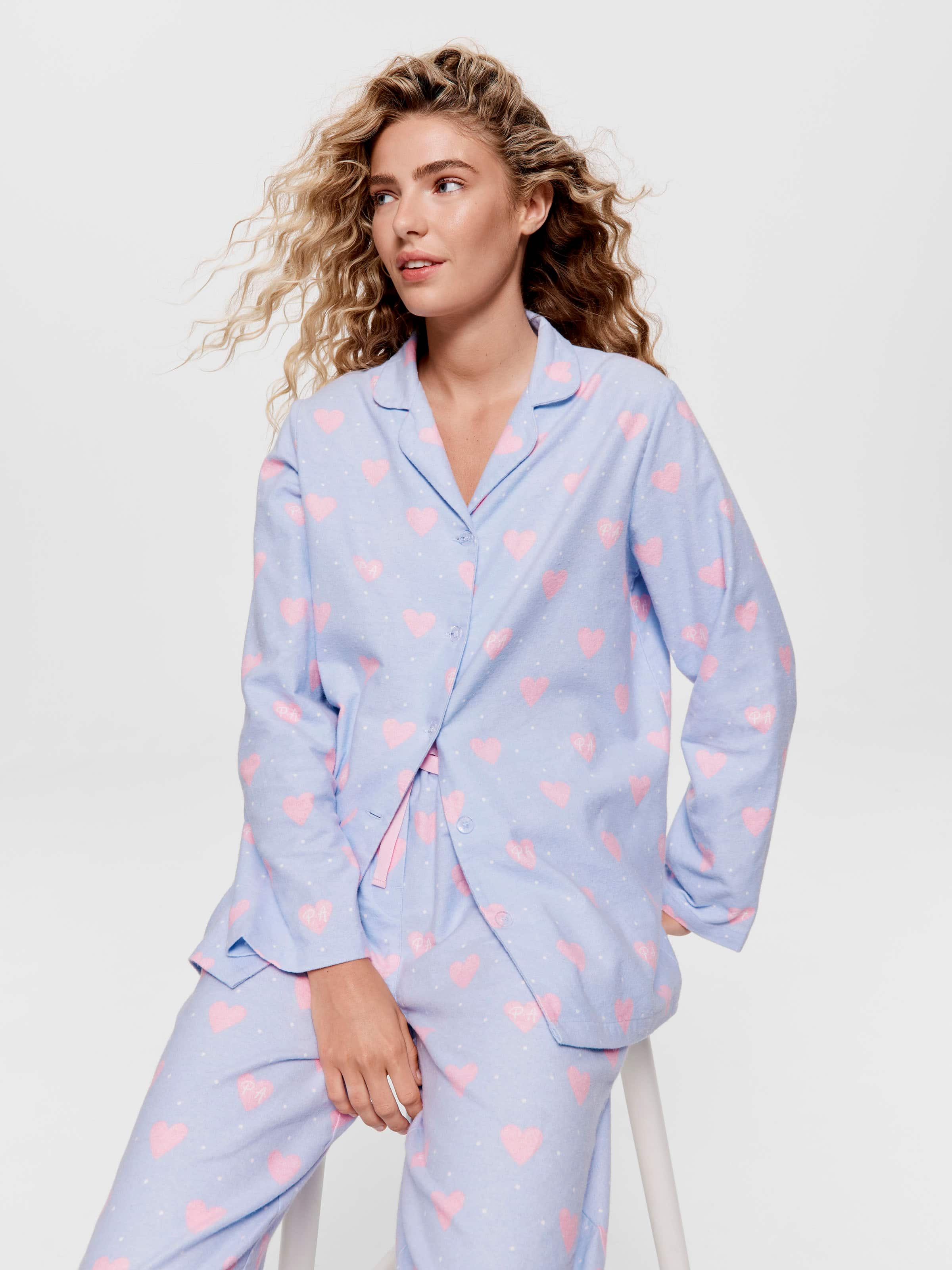 Heart Classic Flannelette Pj Set