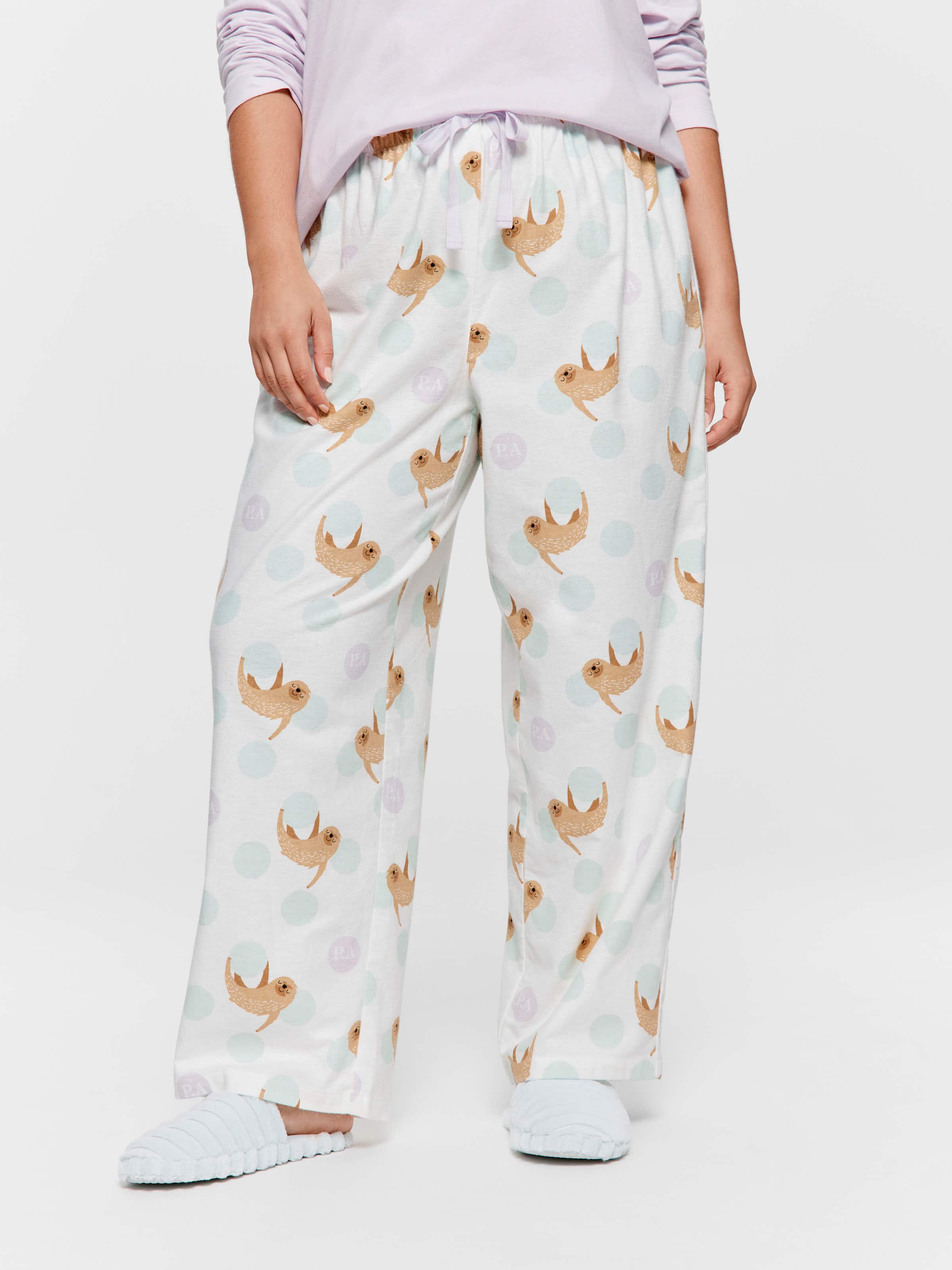 P.A. Plus Sloth Spots Classic Flannelette Pj Pant