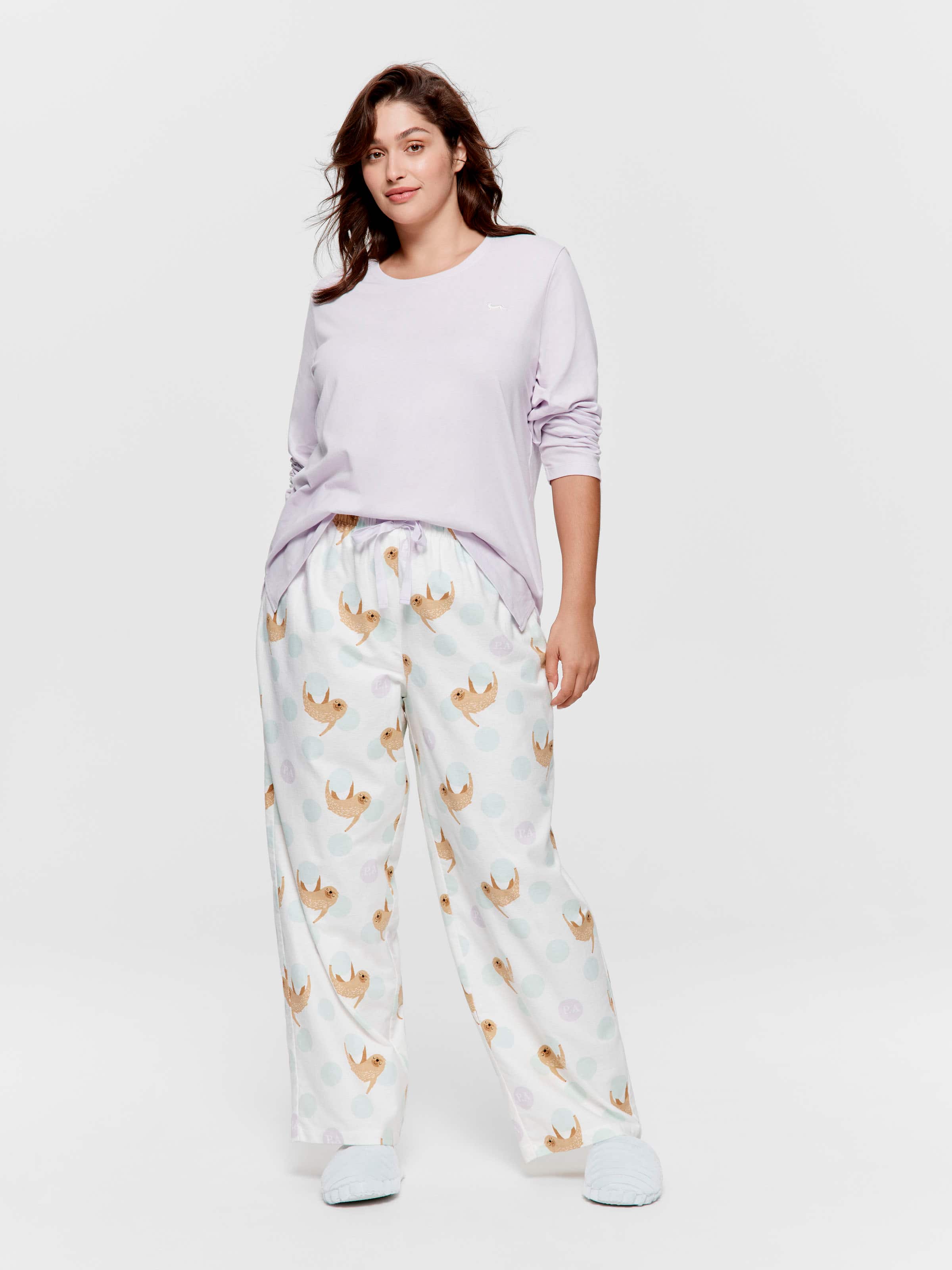 P.A. Plus Sloth Spots Classic Flannelette Pj Pant