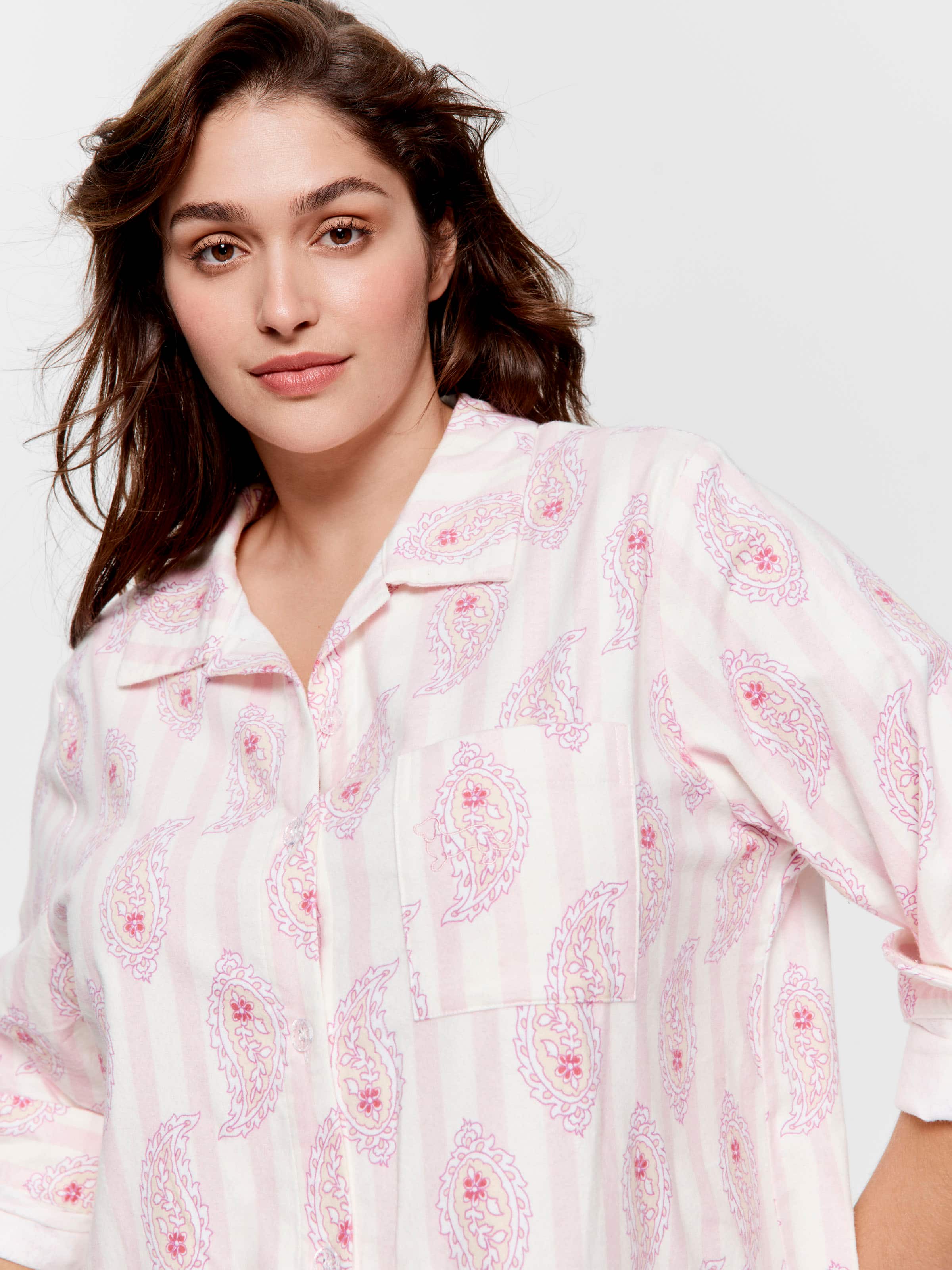 P.A. Plus Paisley Flannelette Nightshirt