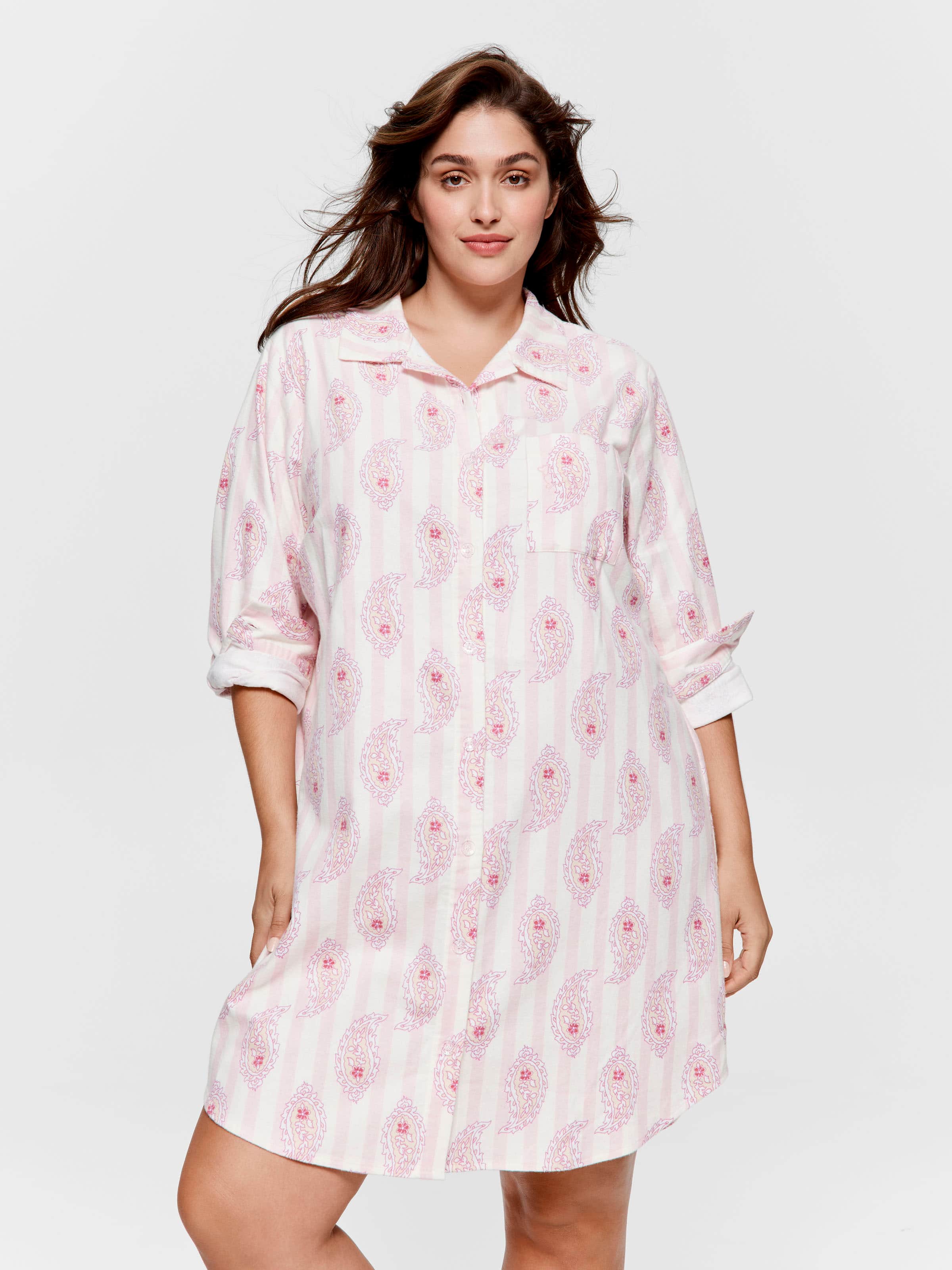 P.A. Plus Paisley Flannelette Nightshirt
