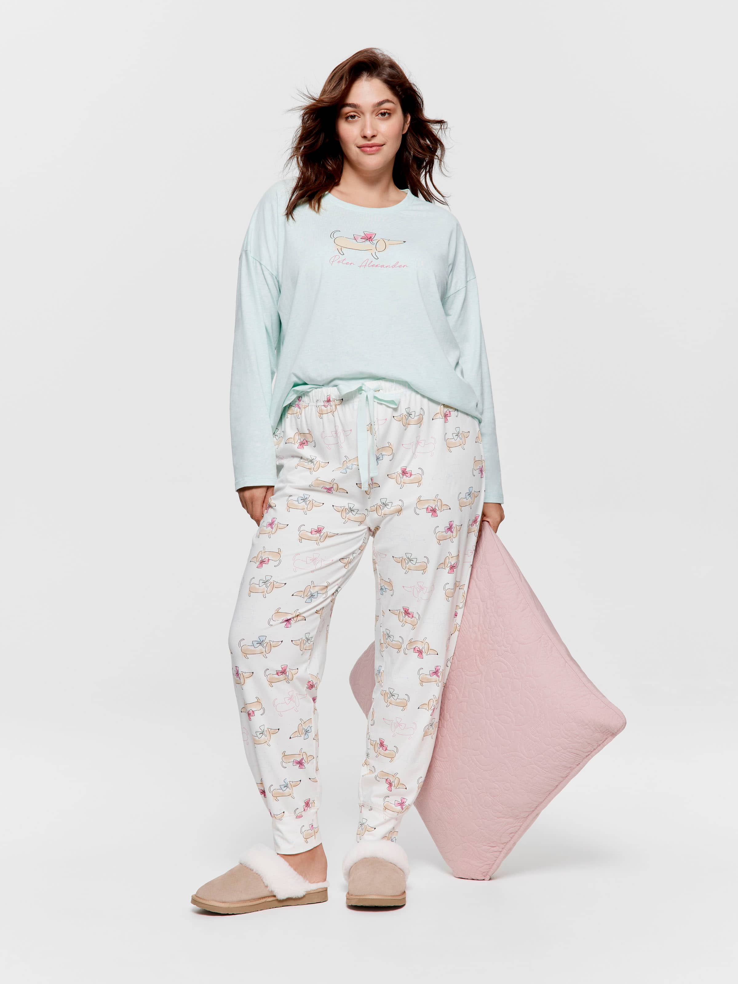 P.A. Plus Bow Dog Pj Set