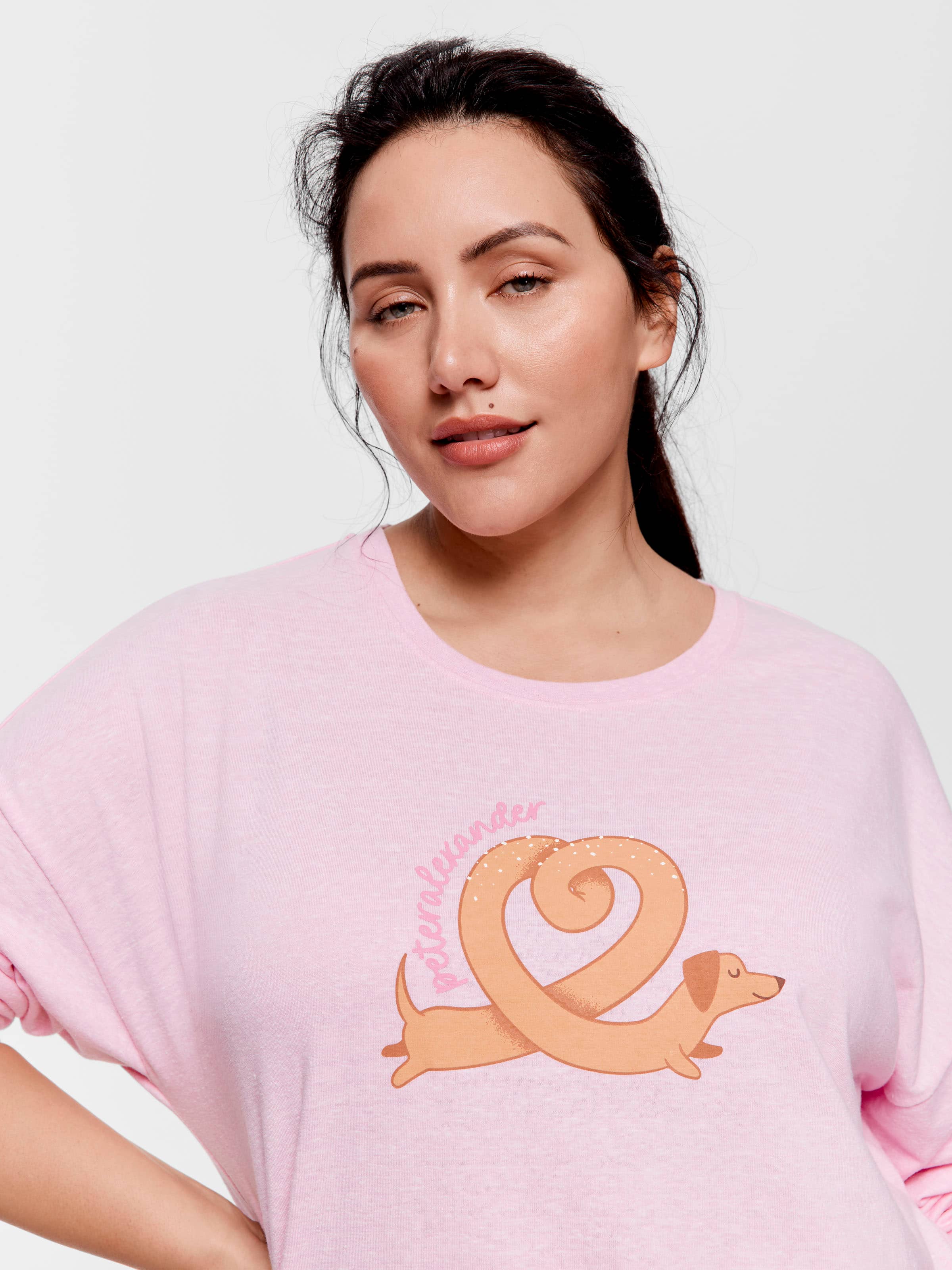 P.A. Plus Pretzel Oversized Long Sleeve Top