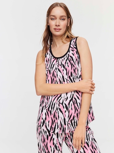 Pink Zebra Tank                                                                                                                 