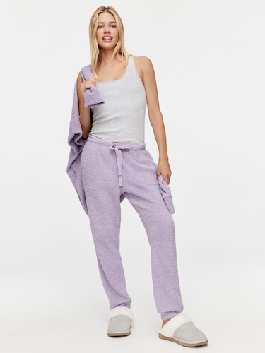 Purple Fleece Snuggle Pj Pant                                                                                                   