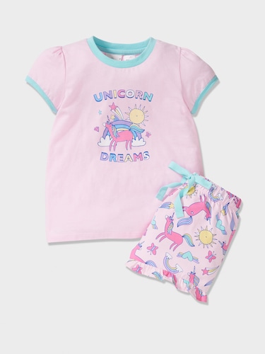 Girls Unicorn Pj Set                                                                                                            