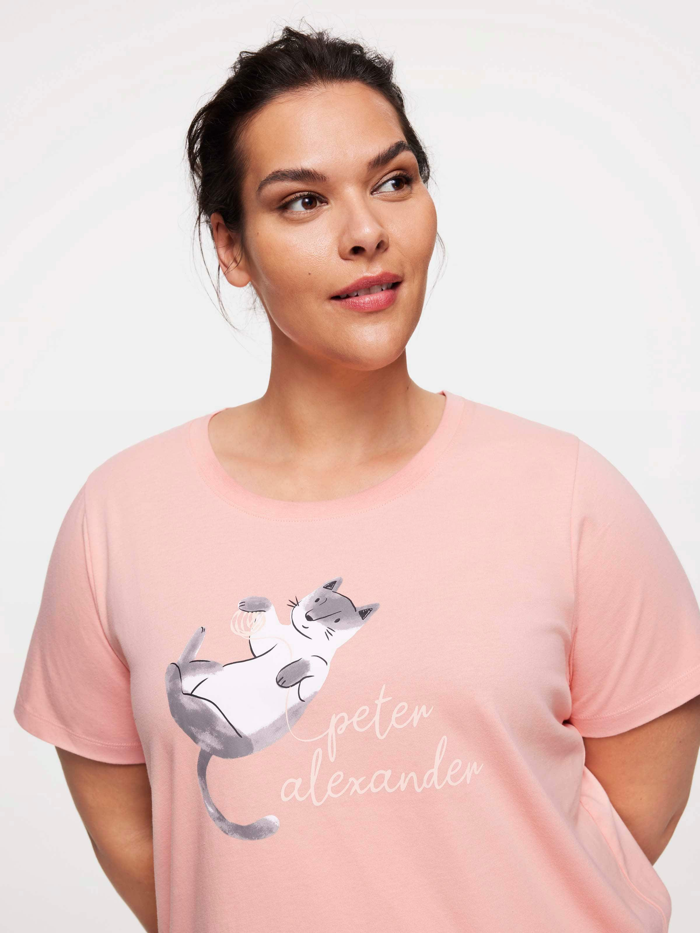 P.A. Plus Playful Cat Tee - Peter Alexander Online