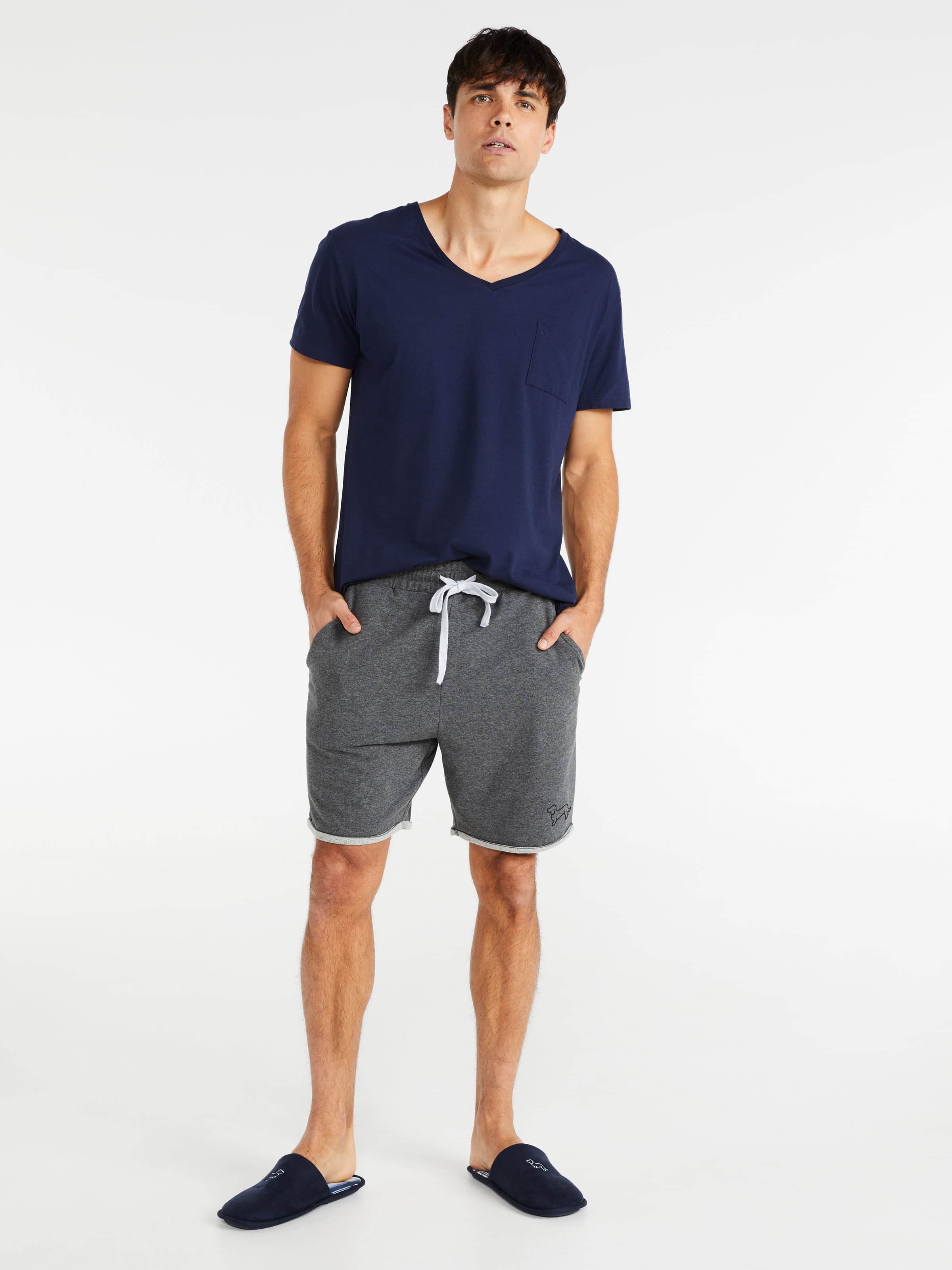 P.A. Charcoal Cut Off Sweat Charcoal Marle - Peter Alexander Online